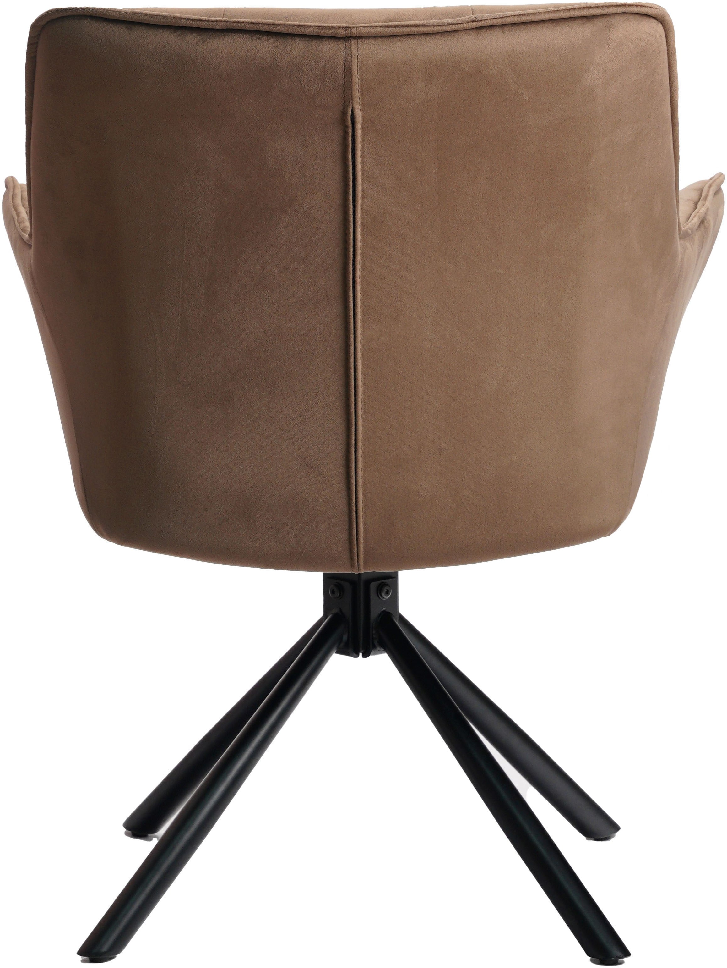 GOODproduct Chaise pivotante »Lika« () lot de 2, fonction rotation 360 degrés, rembourrage en velours