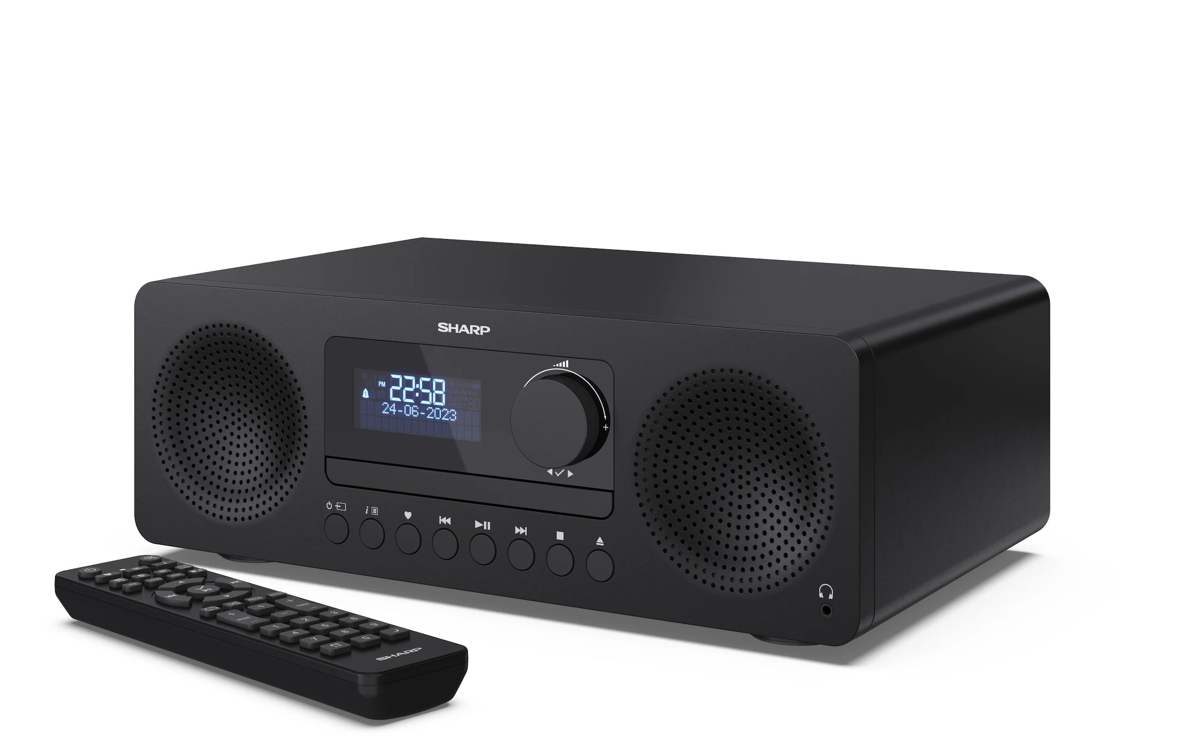 Sharp Digitalradio (DAB+) »XL-B720D Schwarz«, (Bluetooth Digitalradio (DAB+)-FM-Tuner)