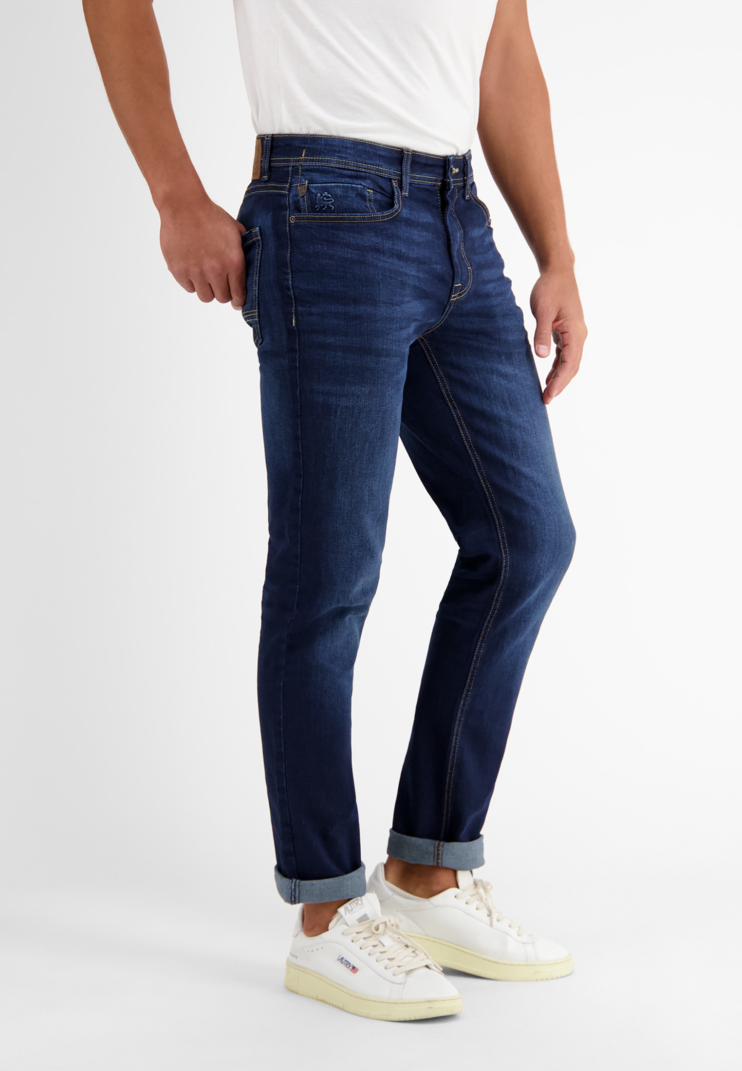LERROS Jeans Relax-fit »LERROS BAXTER 5-Pocket-Denim im Used-Look, RELAXED FIT«