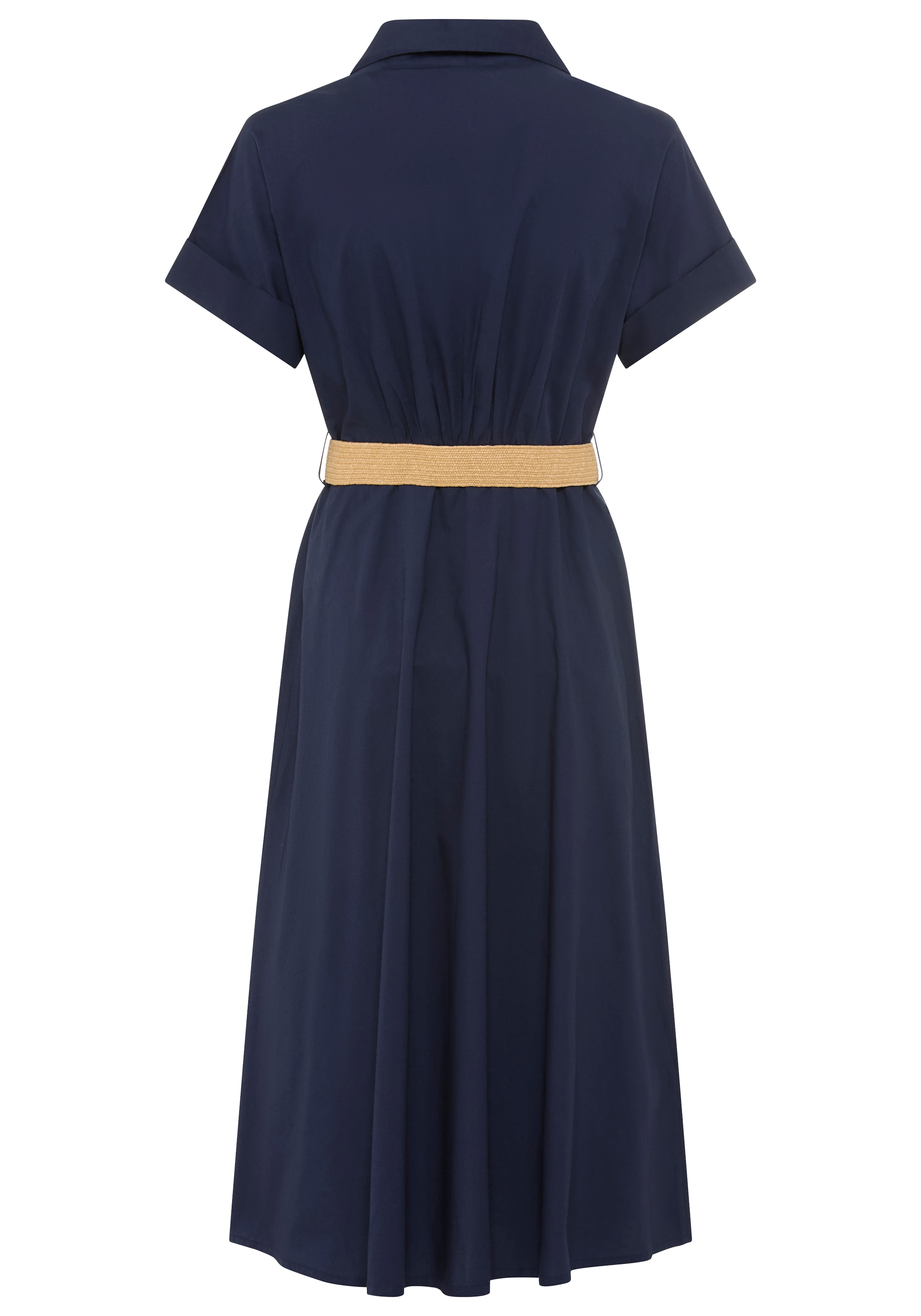 Laura Scott Robe chemisier wadenlang, feminin, für vielseitige Anlässe, aus Baumwolle