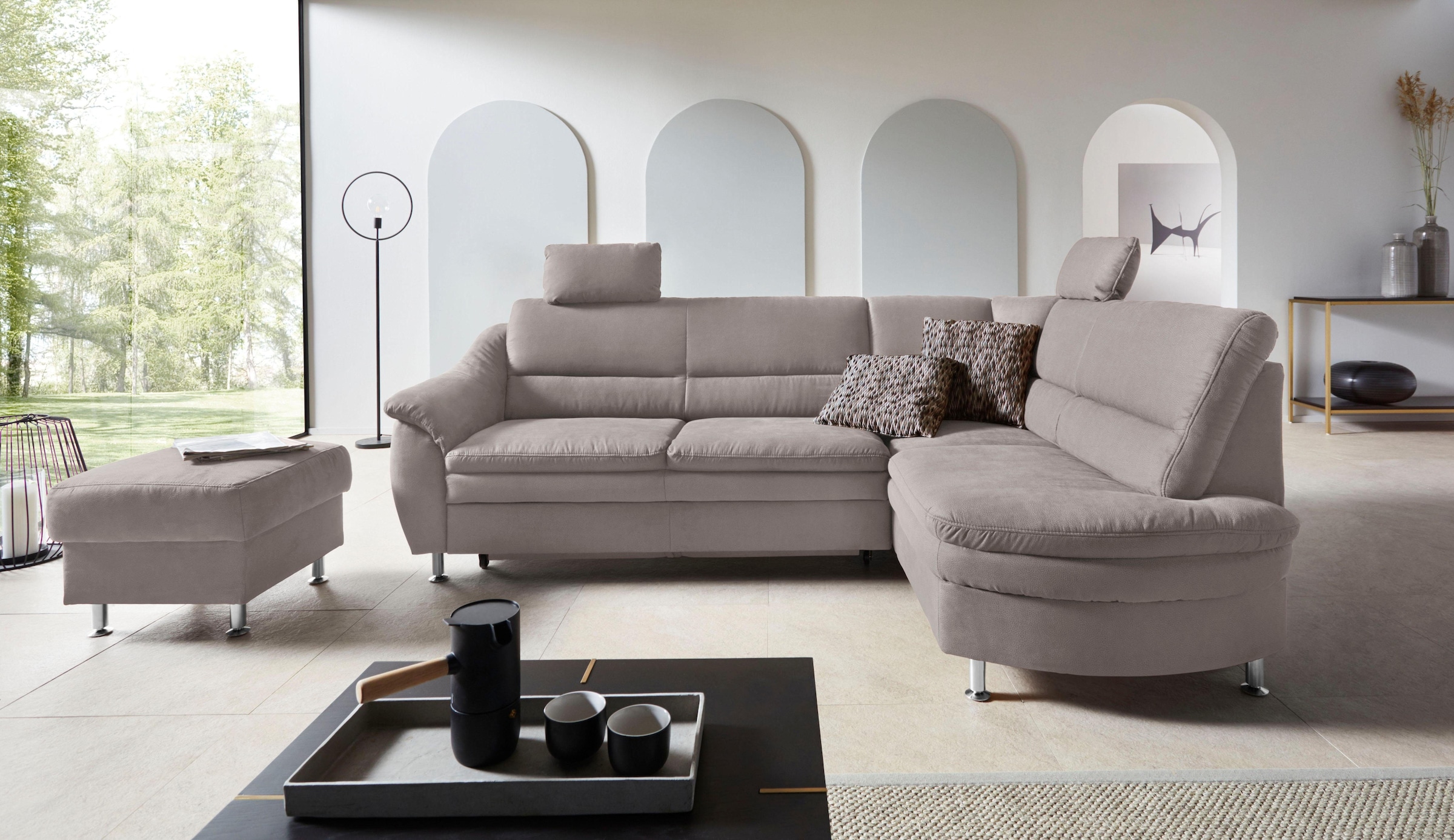 Image of Home affaire Ecksofa "Cardoso L-Form" Federkern, wahlweise mit Bett, Schubkasten