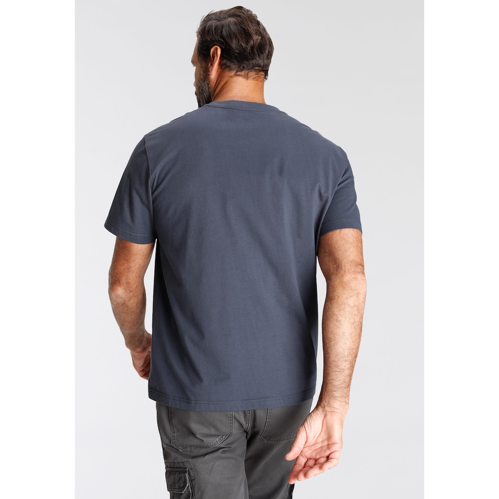 Man's World T-Shirt, mit Print in Used-Optik