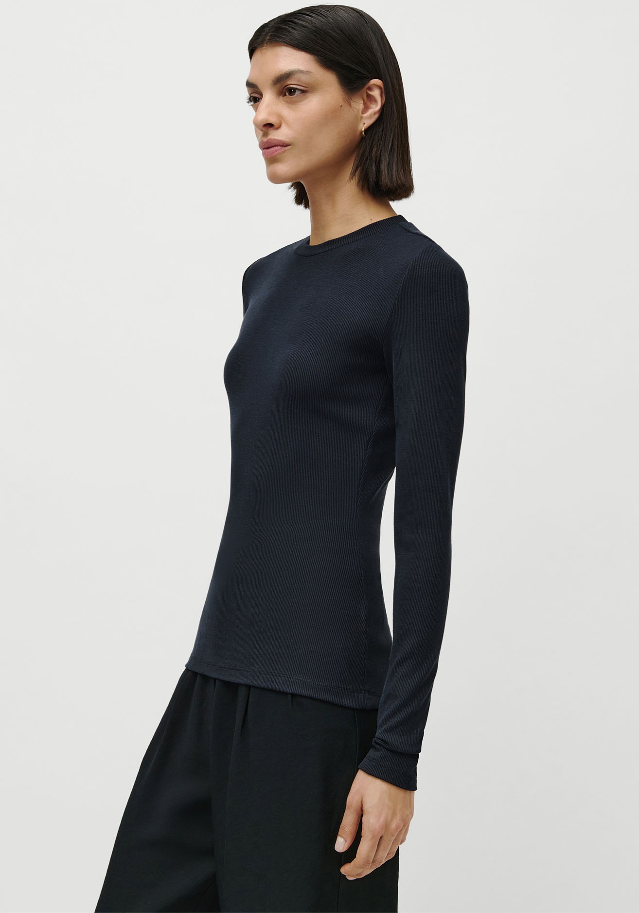 LeGer Longsleeve »Cinzia«, schmal, Rundhals