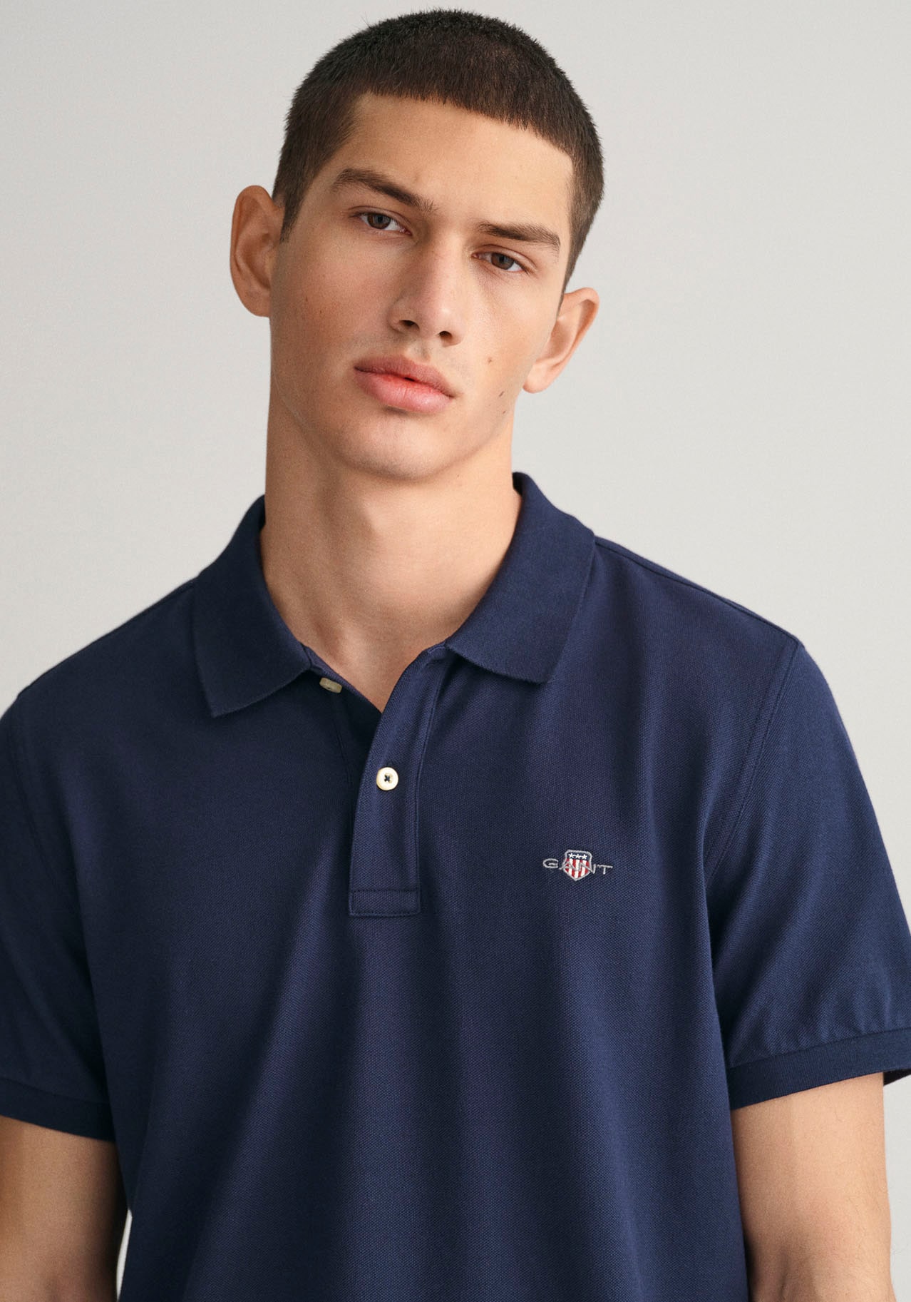 Gant Poloshirt »REGULAR ORIGINAL PIQUE SS RUGGER«, mit Logo und Flachstrickkragen 100% Baumwolle Pique