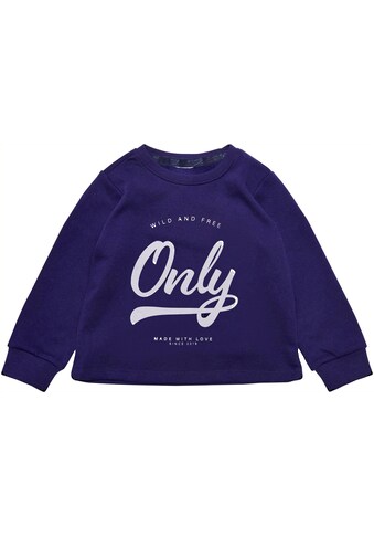 KIDS ONLY Sweatshirt »KOMWENDY«, mit silberfarbennem Logoprint kaufen