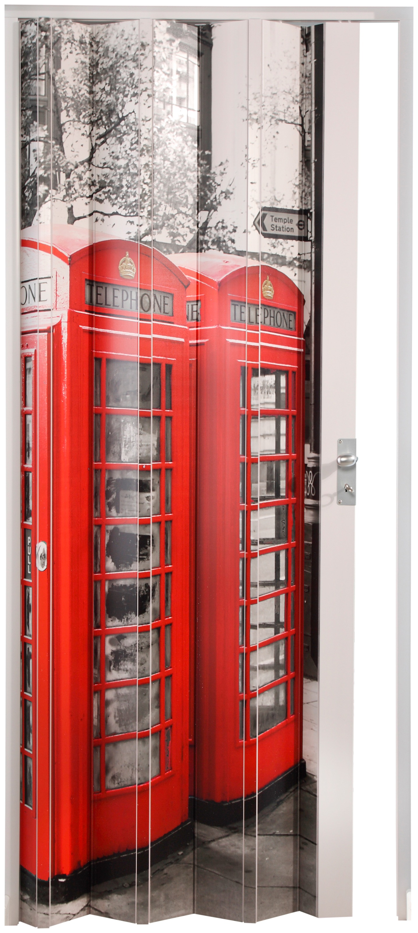 Image of Forte Falttür »Vera«, für Türbreiten bis 89,5 cm, mit Motiv "Telefonzelle" bei Ackermann Versand Schweiz