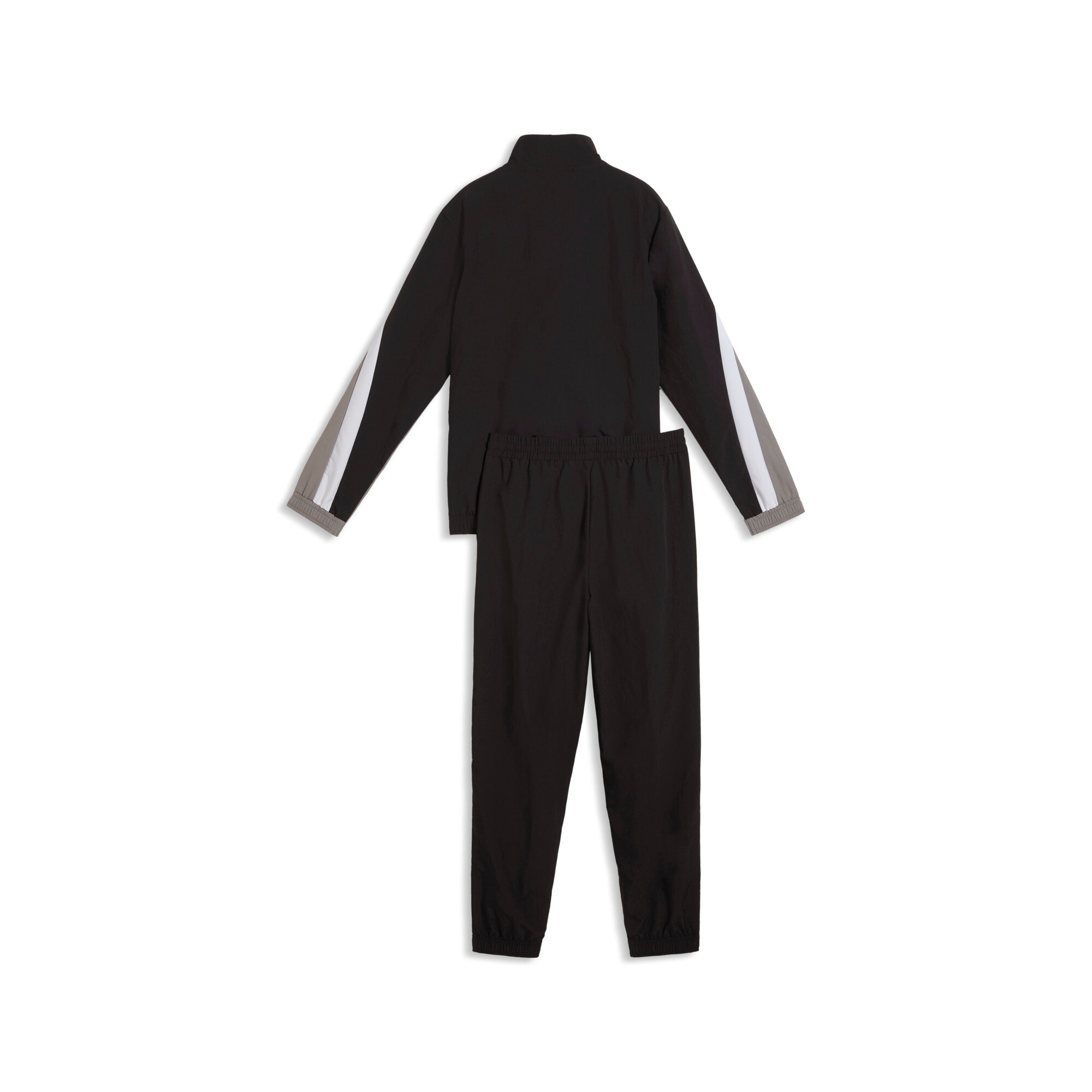 PUMA Jogging »ESS BLOCK WOVEN SUIT B« 2 Ensemble 2 pièces, avec fermeture éclair sur le haut, déperlant