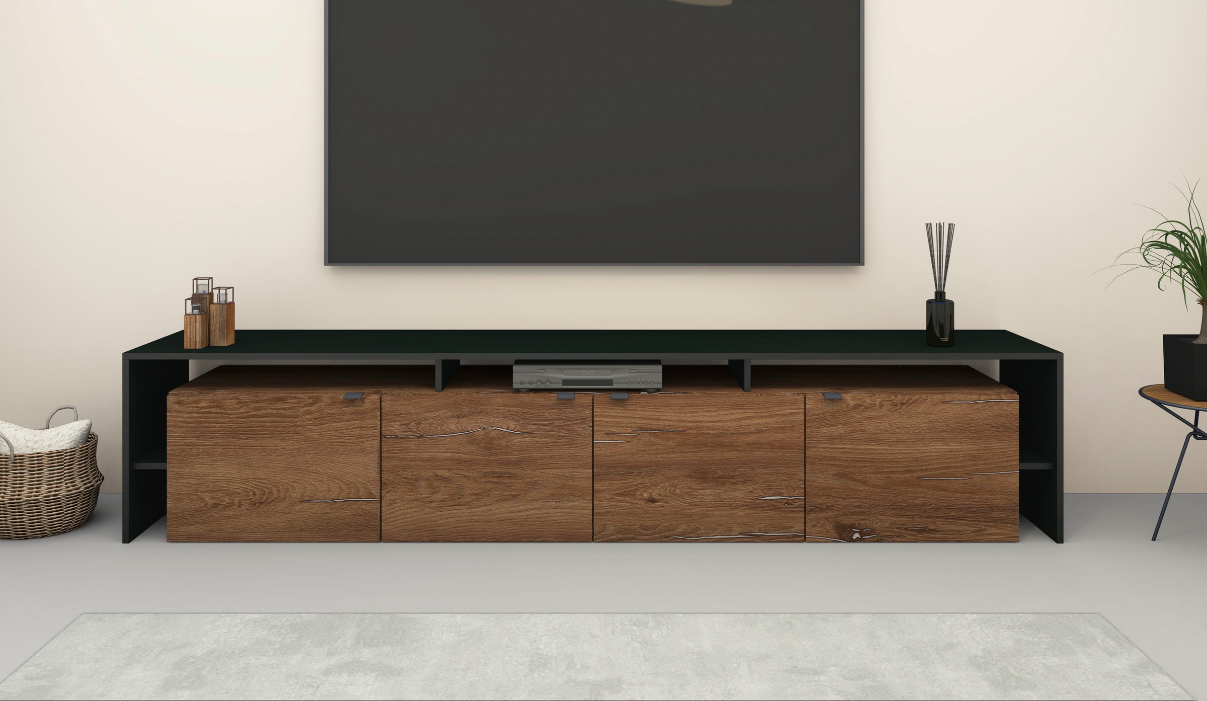 borchardt Möbel TV-Schrank »Sophia«, Breite 220 cm, mit Überbau