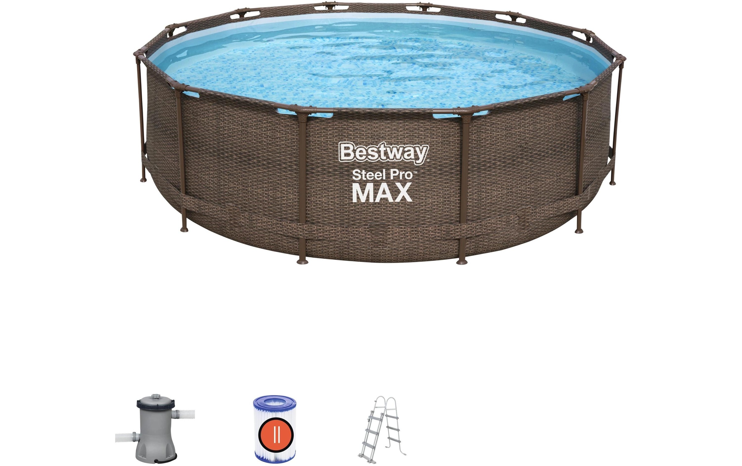 Bestway Pool »Steel Pro Max mit Filterpumpe 366 x 100 cm«