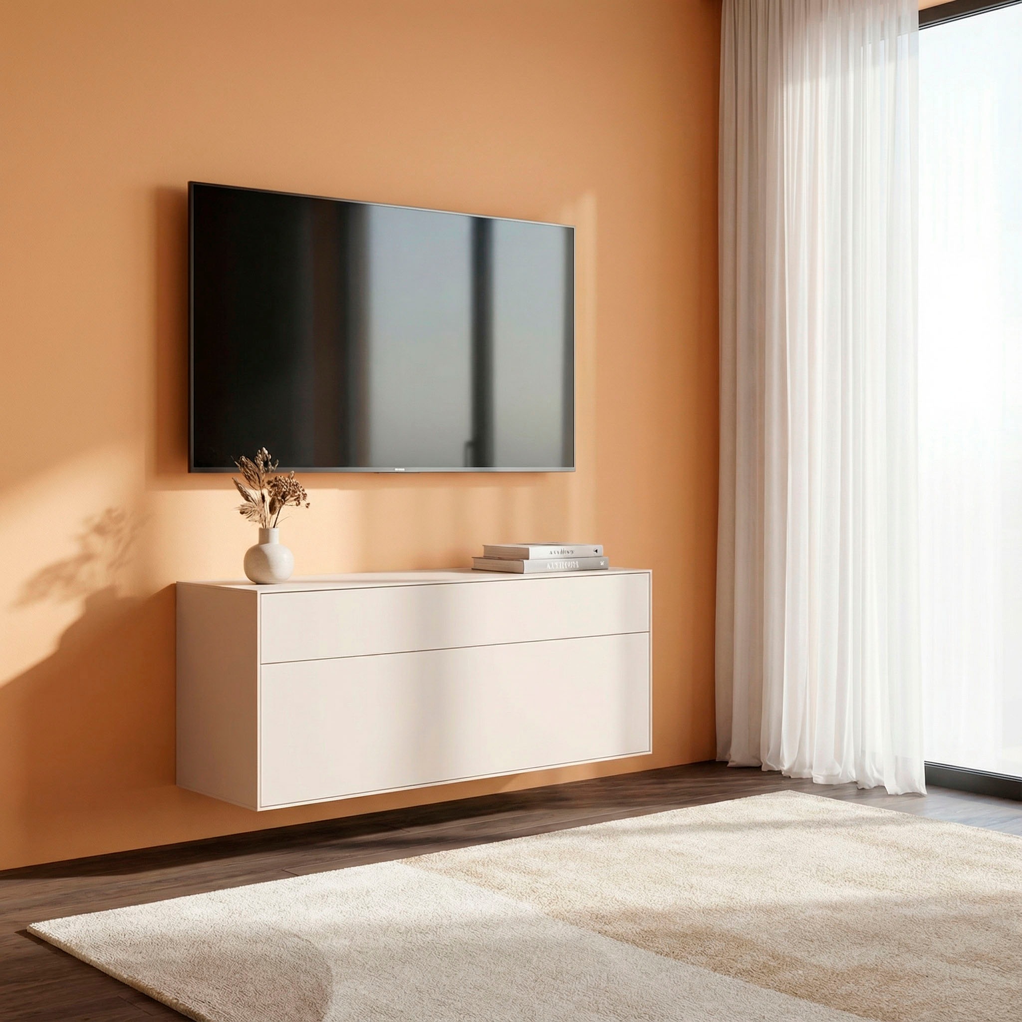 Image of LeGer Home by Lena Gercke Lowboard "Essentials, TV-Board, TV-Kommode, TV-Schrank, TV-Möbel" Breite: 111 cm, UV lackiert, Push-to-open-Funktion