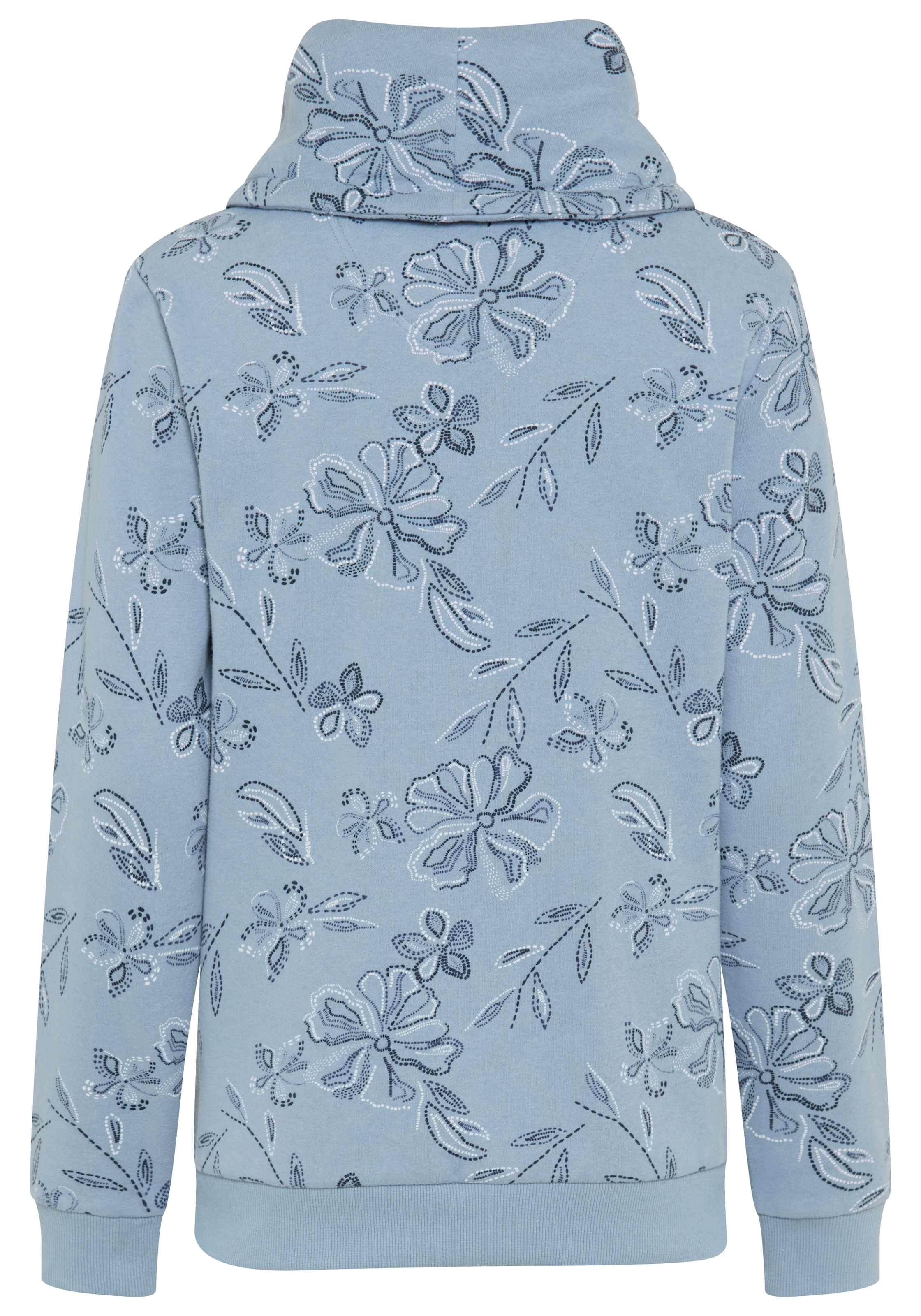 KangaROOS Sweat-shirt , avec col montant haut, longueur couvrant les hanches, coupe ajustée
