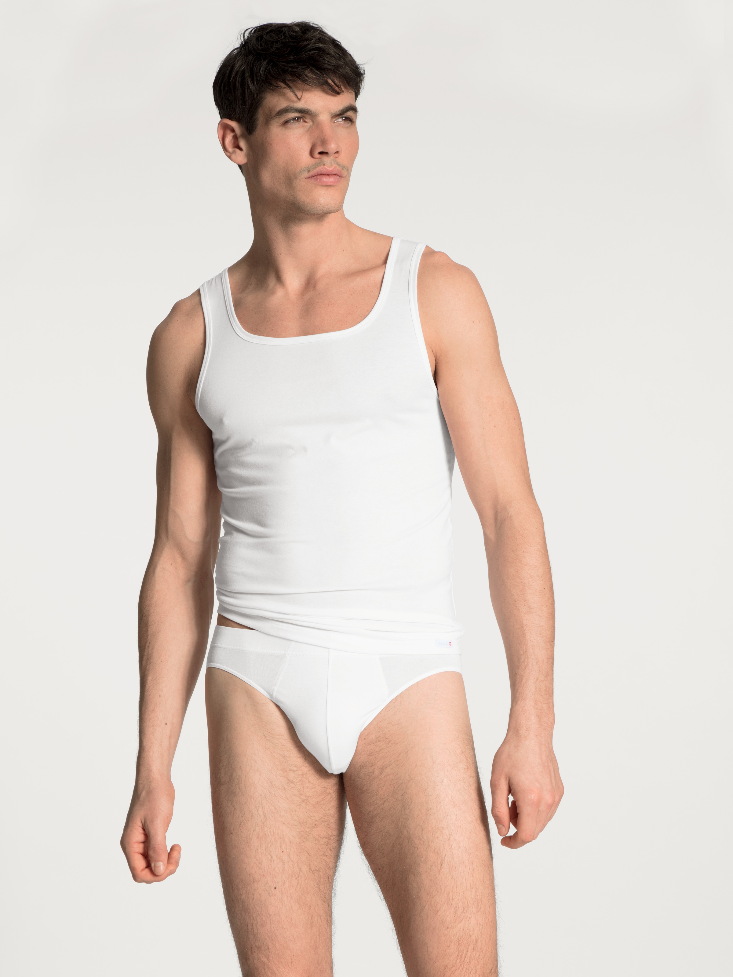 Image of CALIDA Muskelshirt "Evolution" Karree-Ausschnitt, breite Träger, Single Jersey, Baumwollmix