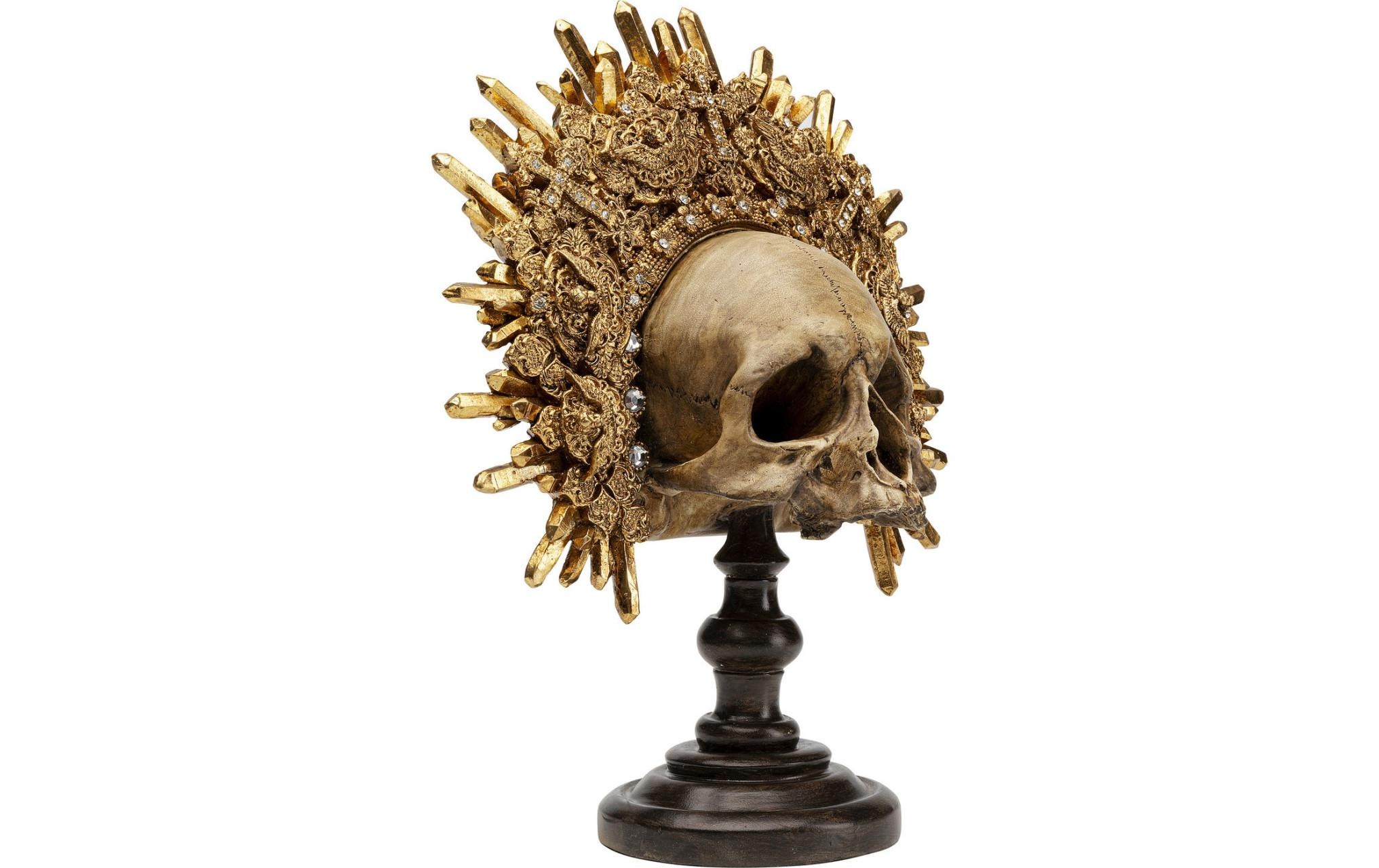 Image of Kare Design Dekofigur "King Skull Gold"