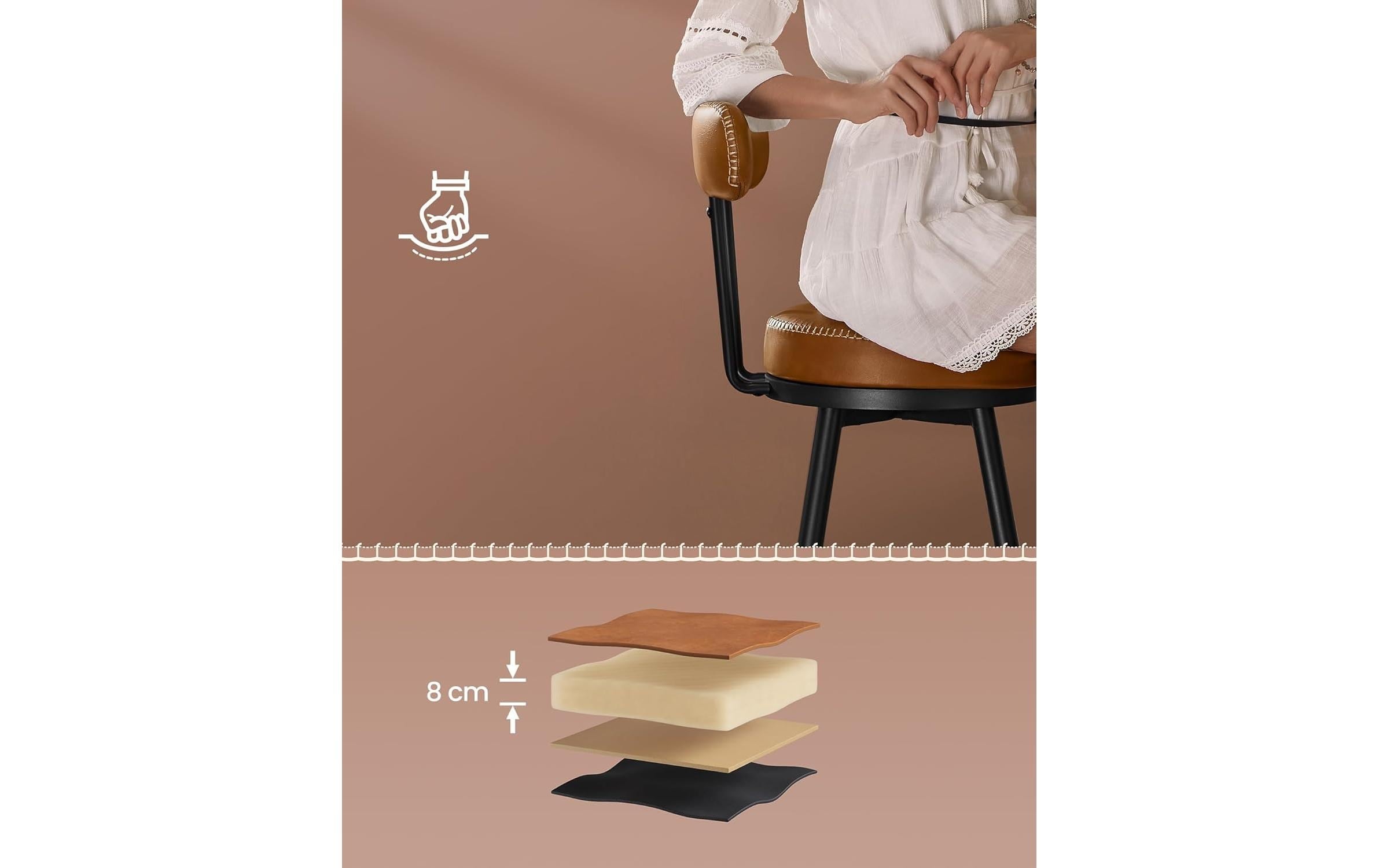 VASAGLE Barhocker »2er Set 54 x 90.5 cm«