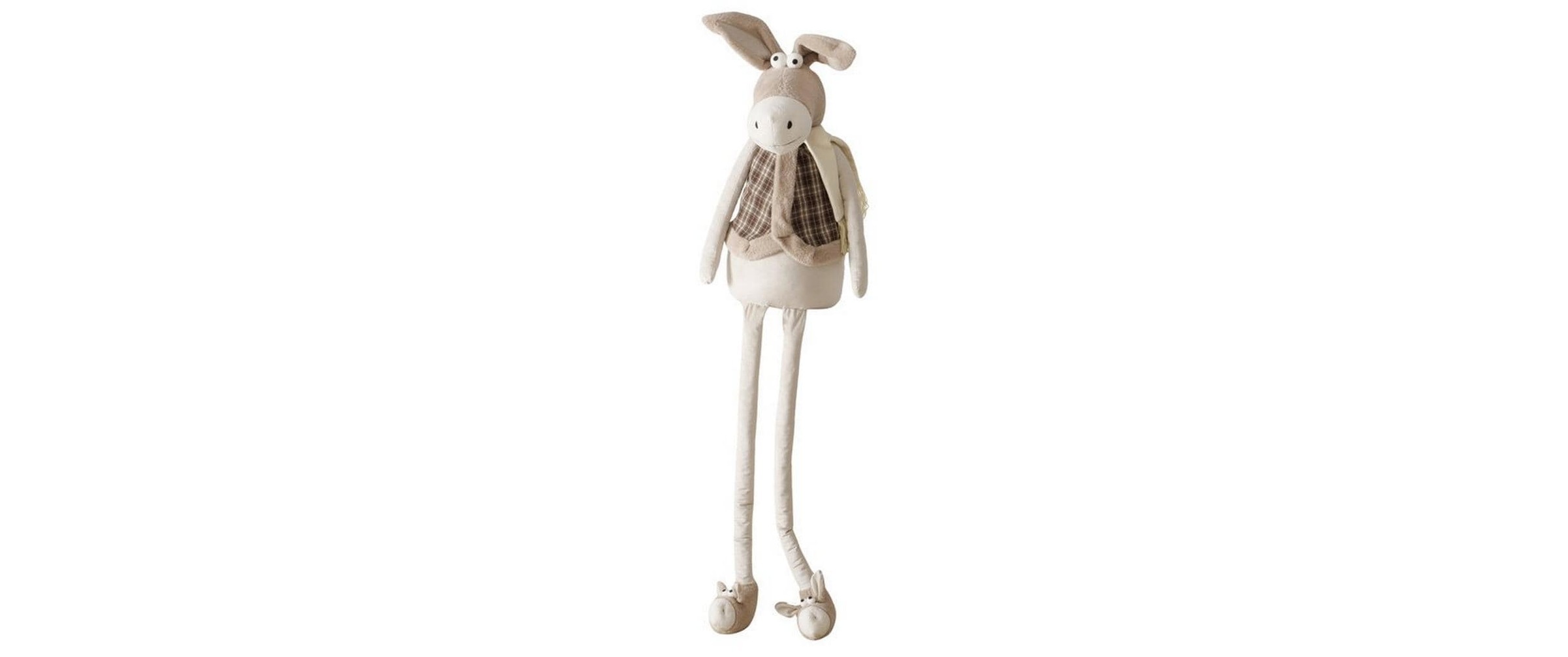 Image of BOLTZE Weihnachtsfigur "Kantenhocker Esel Duny Beige/Braun"