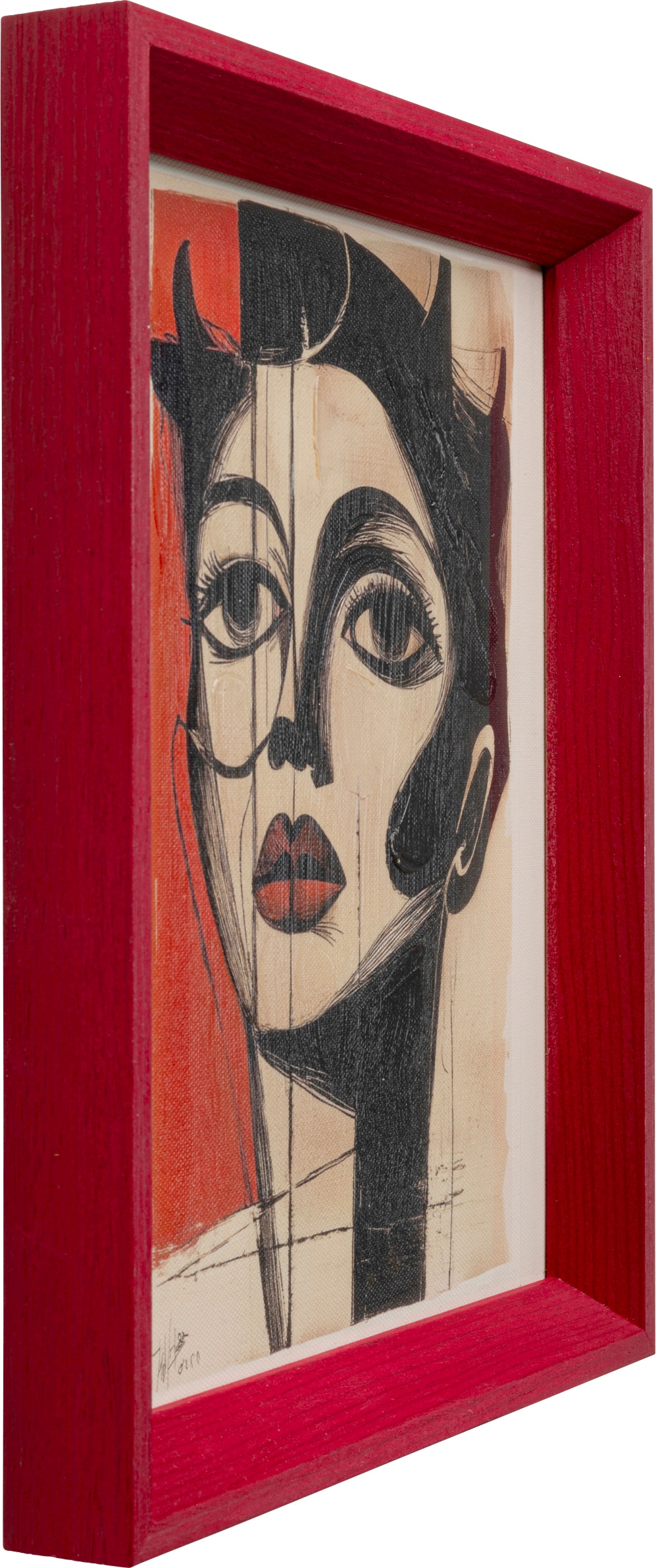 Kare Design Tableau avec cadre »Gerahmtes Bild Portrait Modernism 22x27cm« Ensemble, 2, 2 cuis tlg.