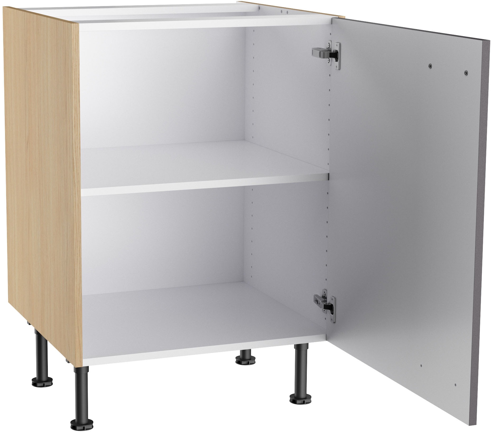 KOCHSTATION Unterschrank »KS-Lucy« Breite 60 cm, mit 1 Tür, 1 Einlegeboden, Soft-Close, verstellbare Füsse