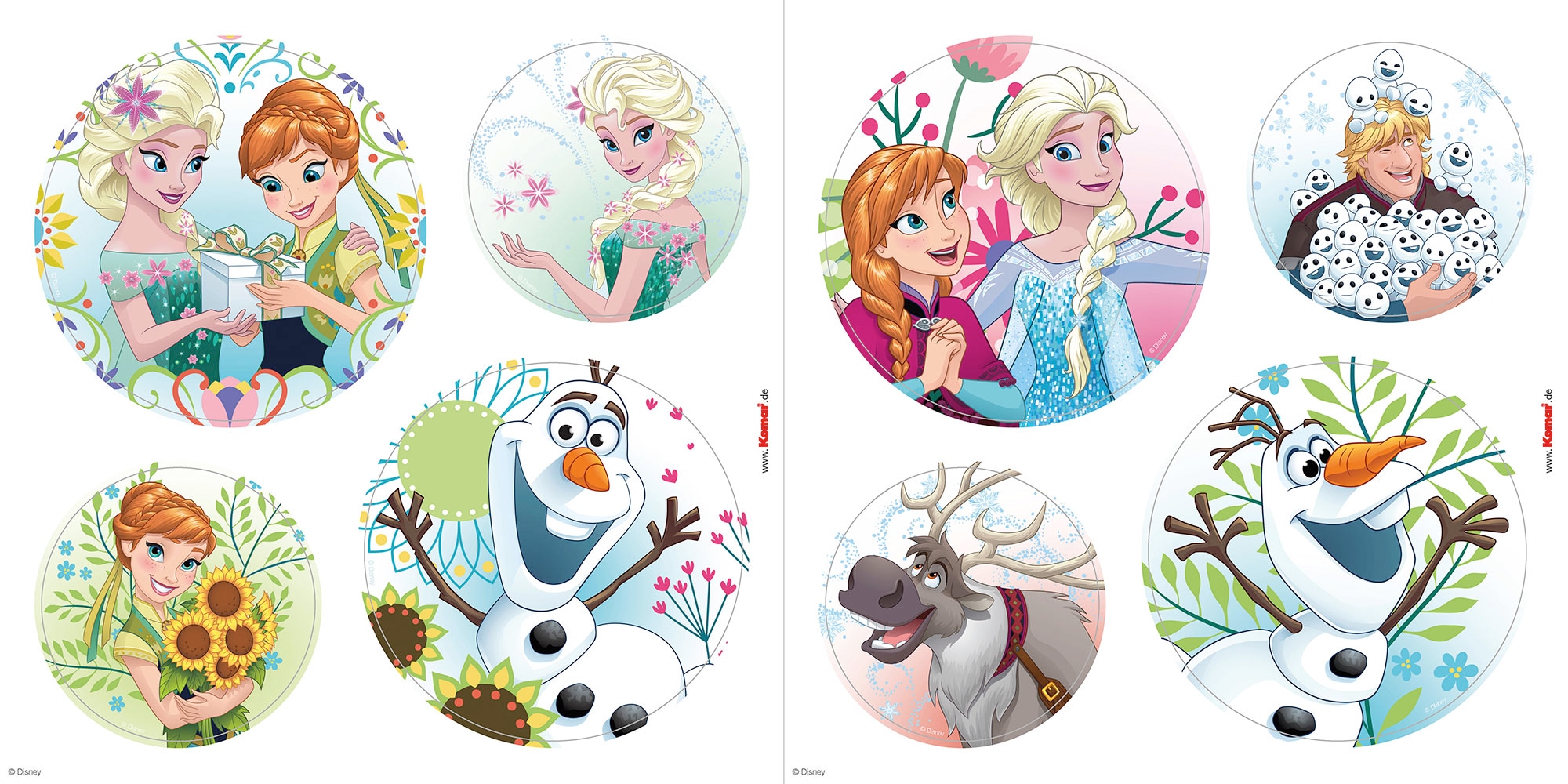 Komar Fensterbild »Fenstersticker - Frozen Springday - Grösse 30 x 30 cm« 30 x 30 cm, 2 Bogen