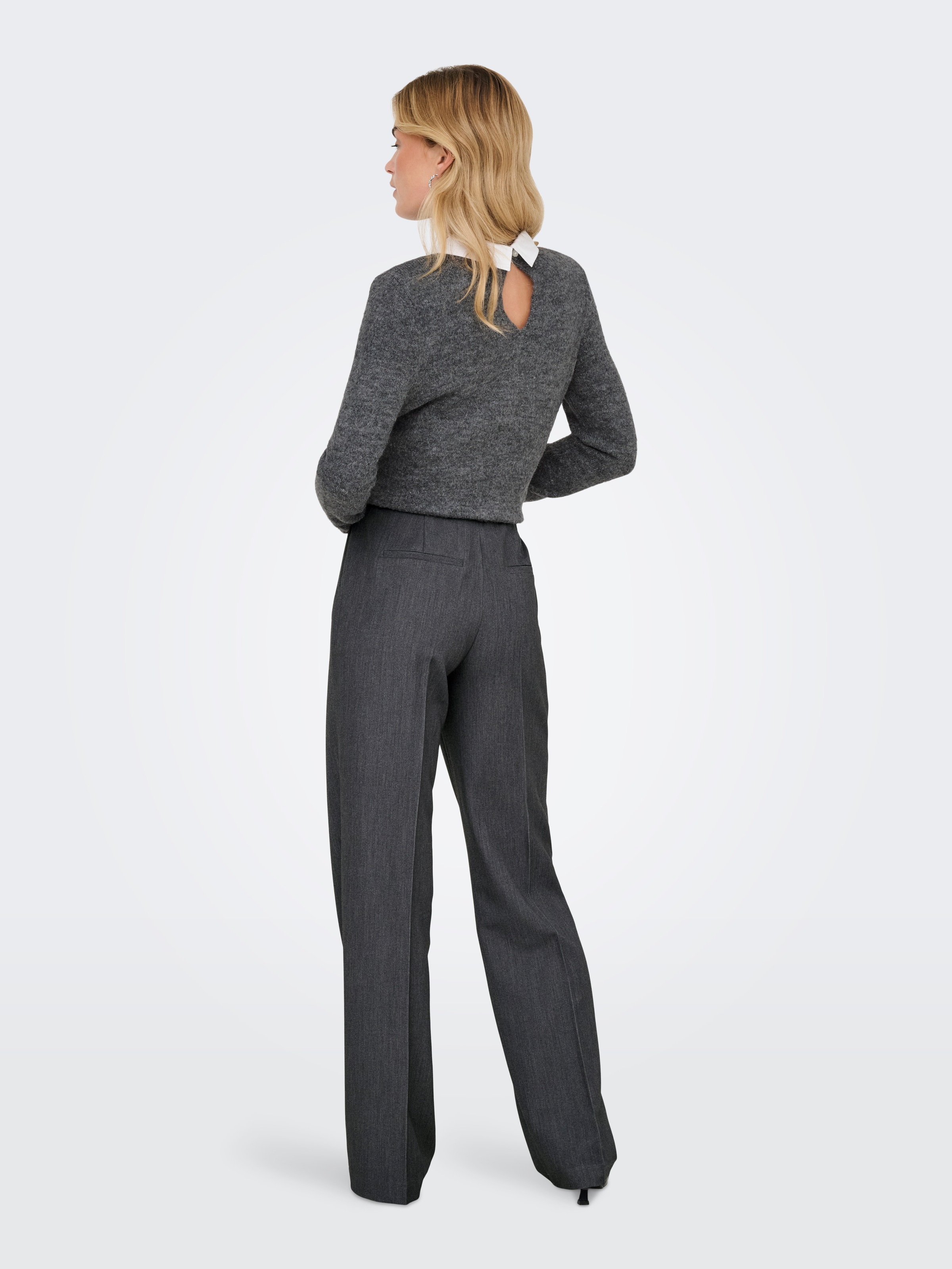 ONLY Pantalon de costume »ONLHATTIE-LANA HW W MEL PANT TLR NOOS«  mélange de matériaux