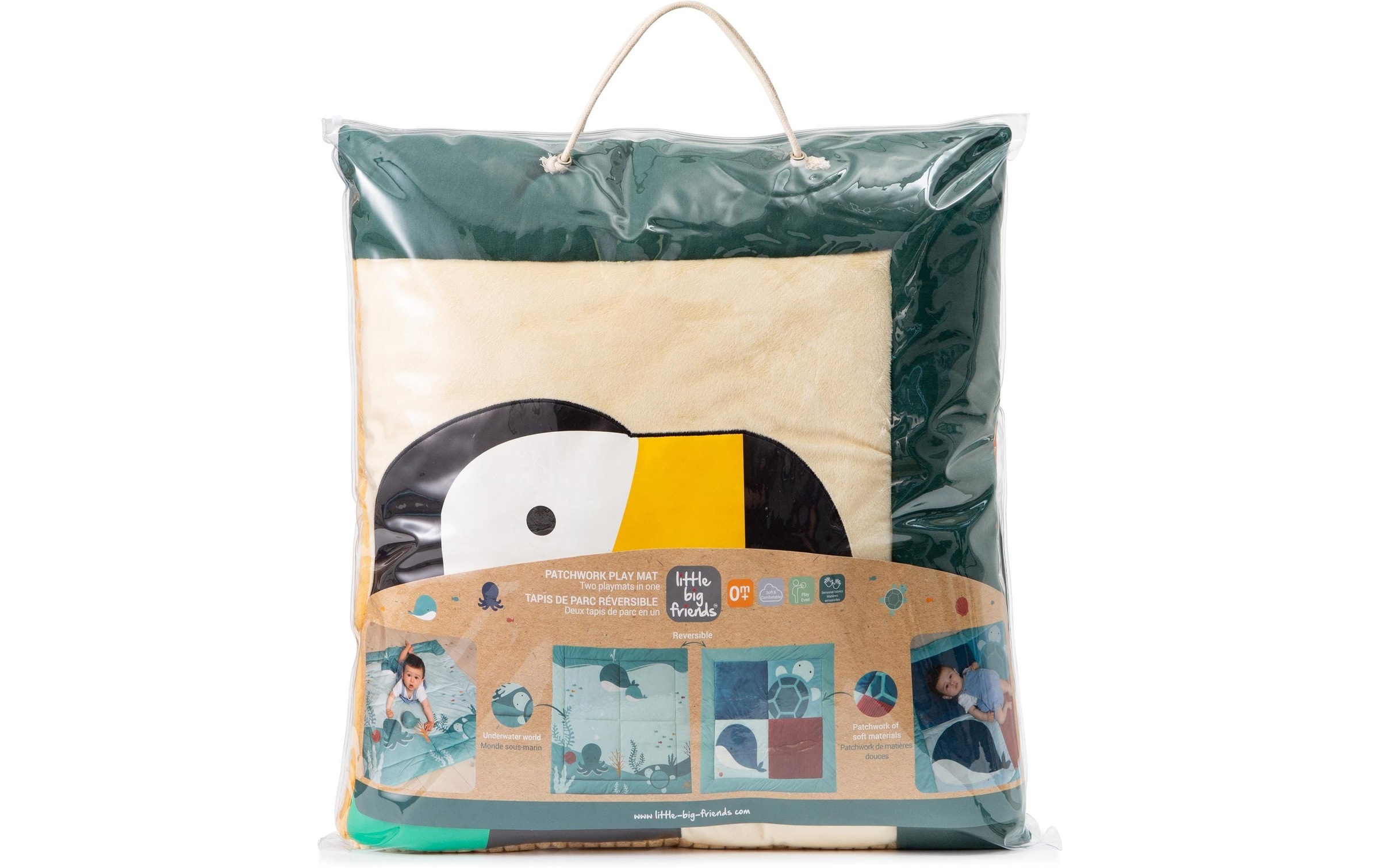 Spielmatte »little big friends Dschungel 100 x 100 cm«