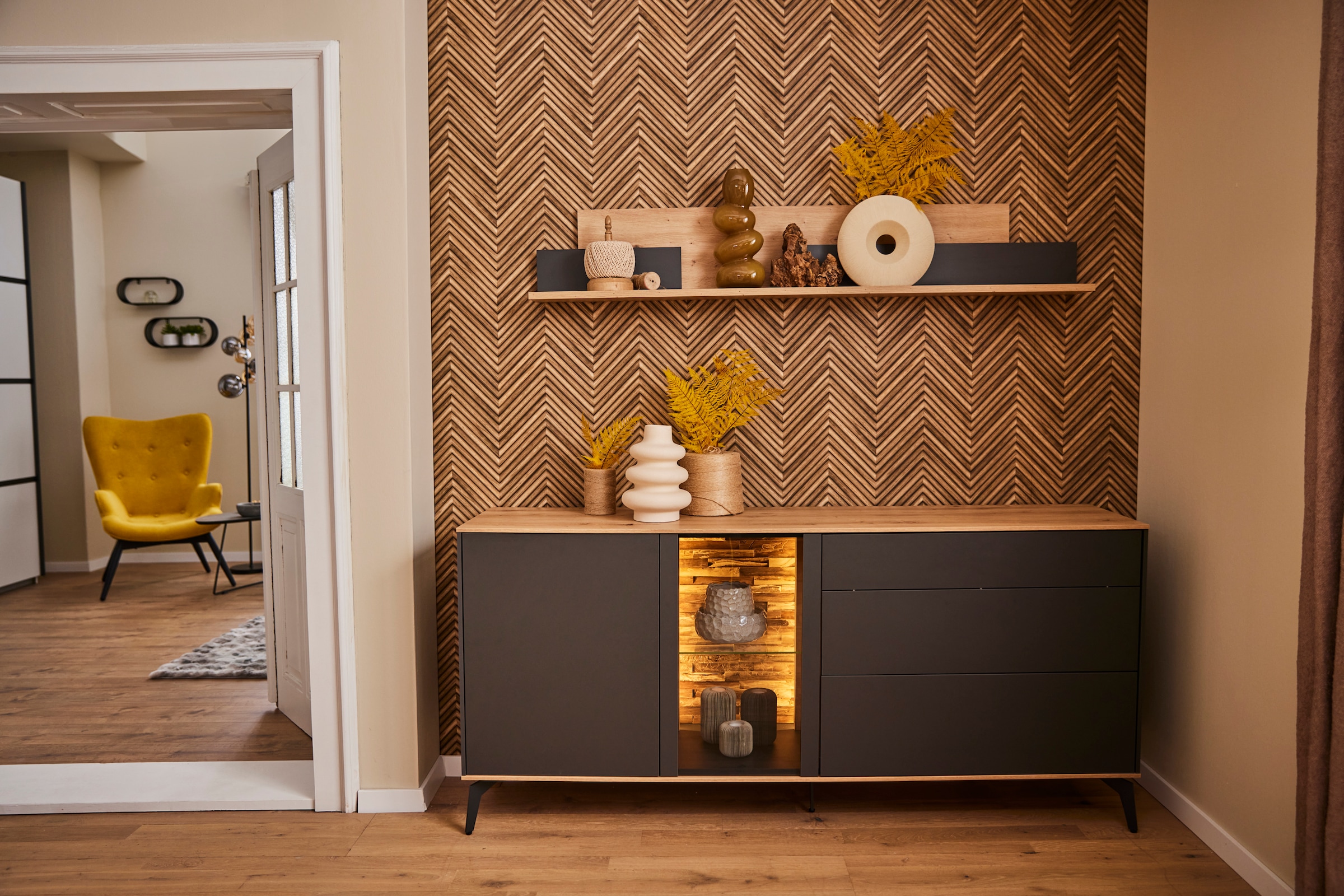 Mäusbacher Tableau mural »Faro« Faro Wandboard , Breite 150 cm, modernes Wandregal