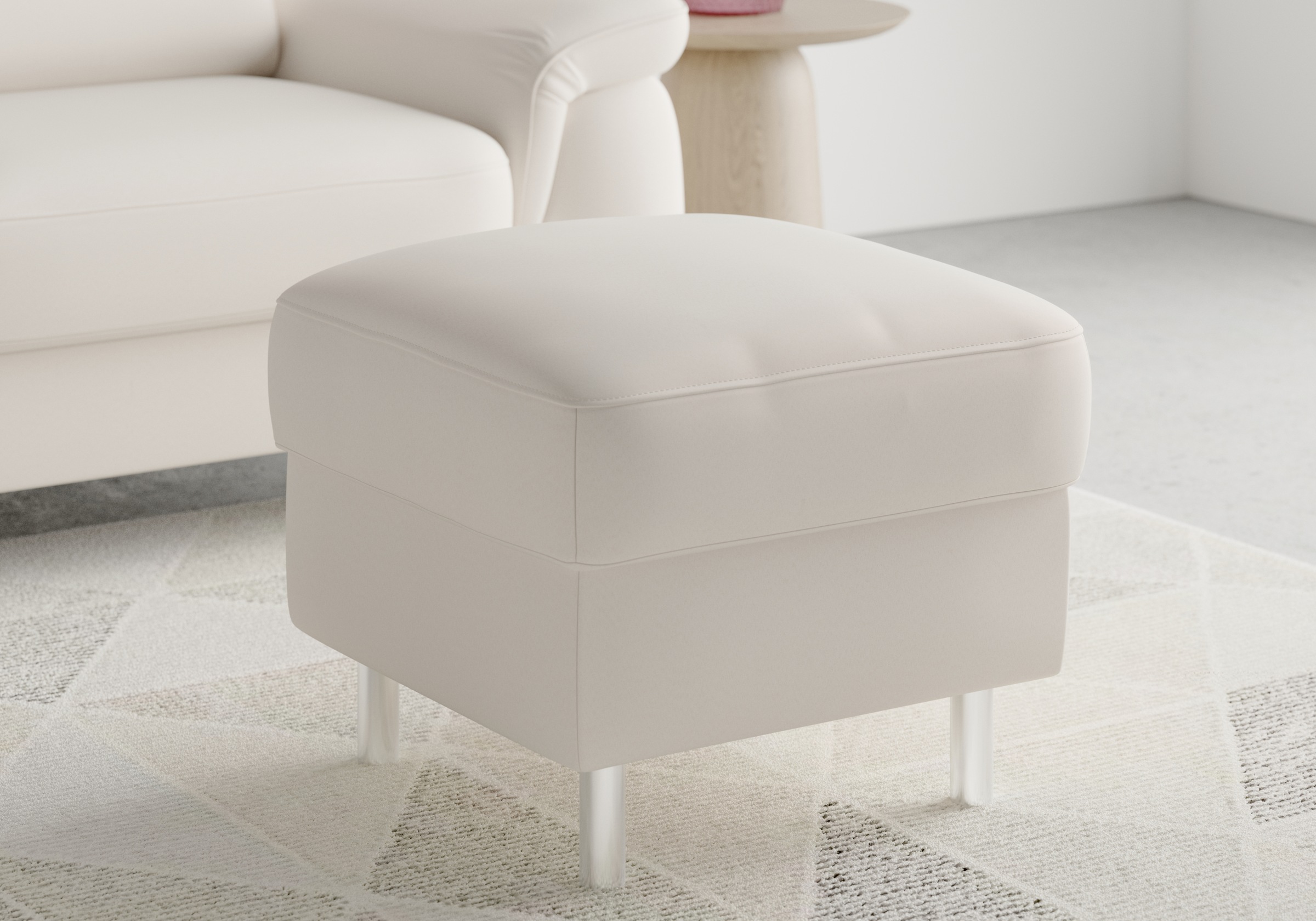 sit&more Stauraumhocker »Sinatra«, Sitzfläche ist abnehmbar, chromfarbene Metallfüsse