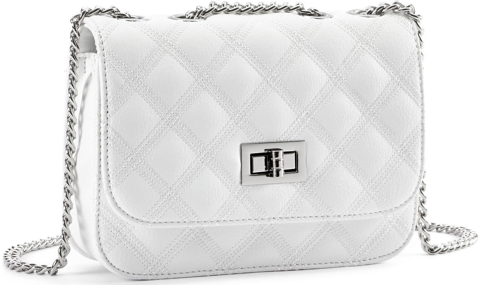 Image of LASCANA Umhängetasche "Minibag, Schultertasche" Handtasche, Henkeltasche mit Kettenhenkel, Crossbody Bag VEGAN
