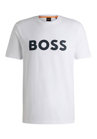 T-Shirt »Thinking 1 10246016 01«, mit grossem BOSS Druck auf der Brust