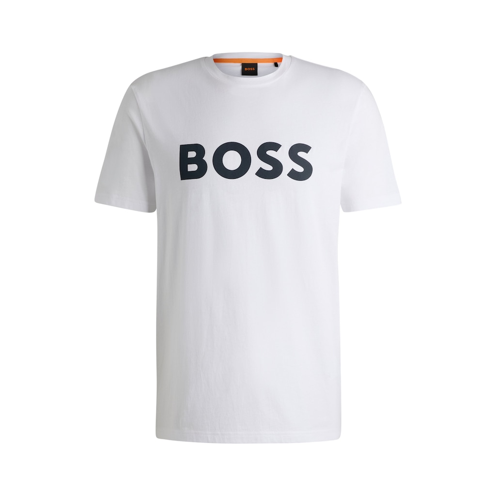 BOSS ORANGE T-Shirt »Thinking 1 10246016 01«, mit grossem BOSS Druck auf der Brust