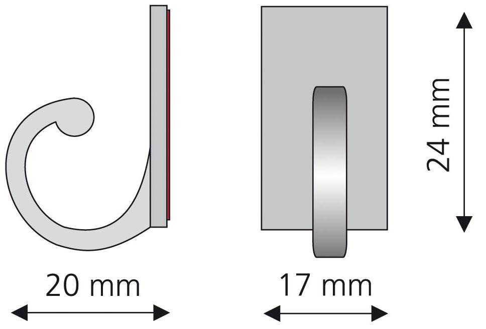 Liedeco Raffhaken für leichte Vorhänge