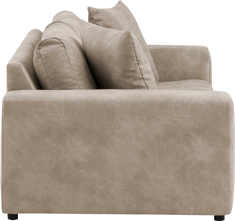 andas 3-Sitzer »SLEETLAND XXL in Samtvelours oder Vintage-Leder-Optik«, besonders gross und bequem