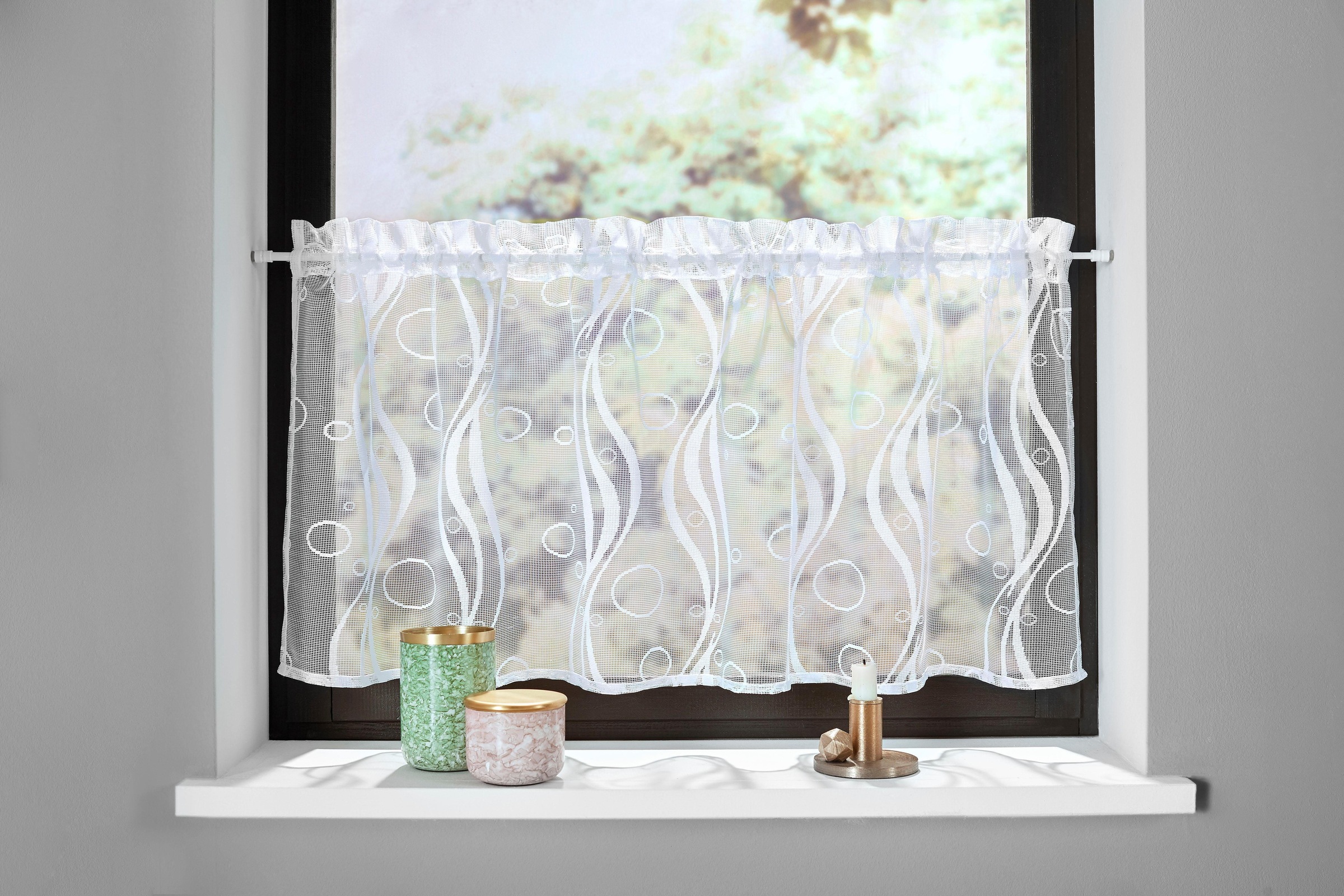 Image of my home Scheibengardine »Ramon«, (1 St.), Transparent, Jacquard, Polyester bei Ackermann Versand Schweiz