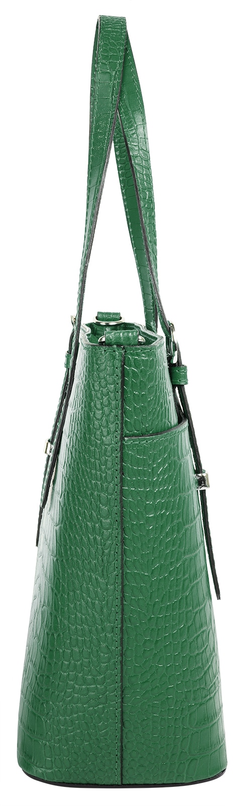 Cluty Henkeltasche, echt Leder, Made in Italy