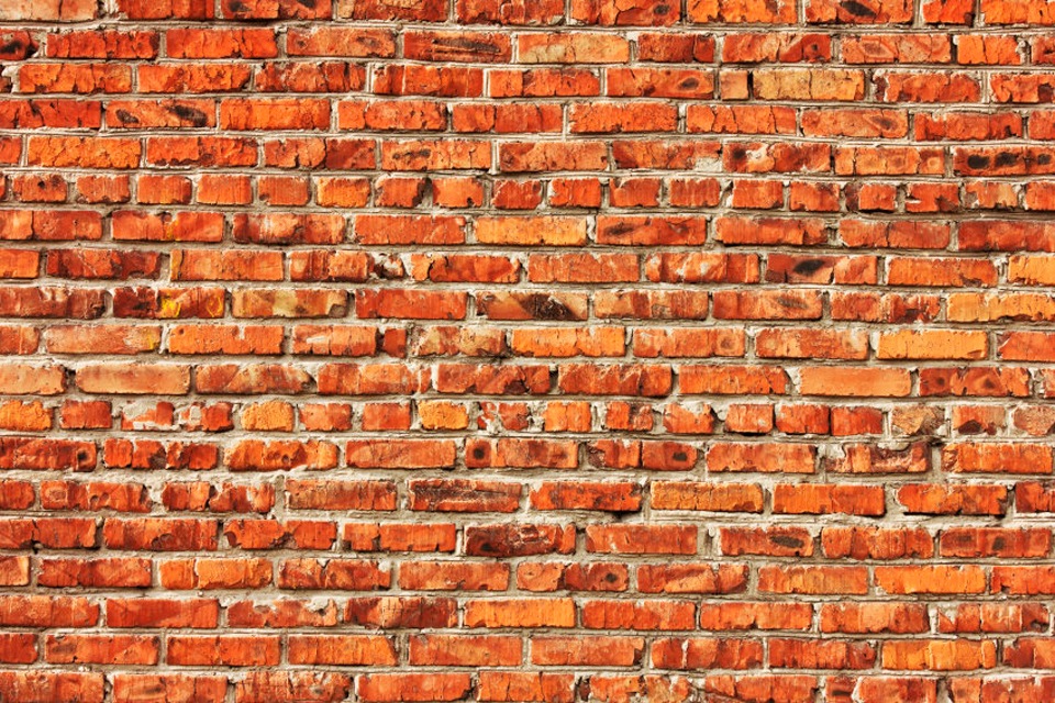 Image of Papermoon Fototapete »Red Brick Wall«, matt, BlueBack, 7 Bahnen, 350 x 260 cm bei Ackermann Versand Schweiz