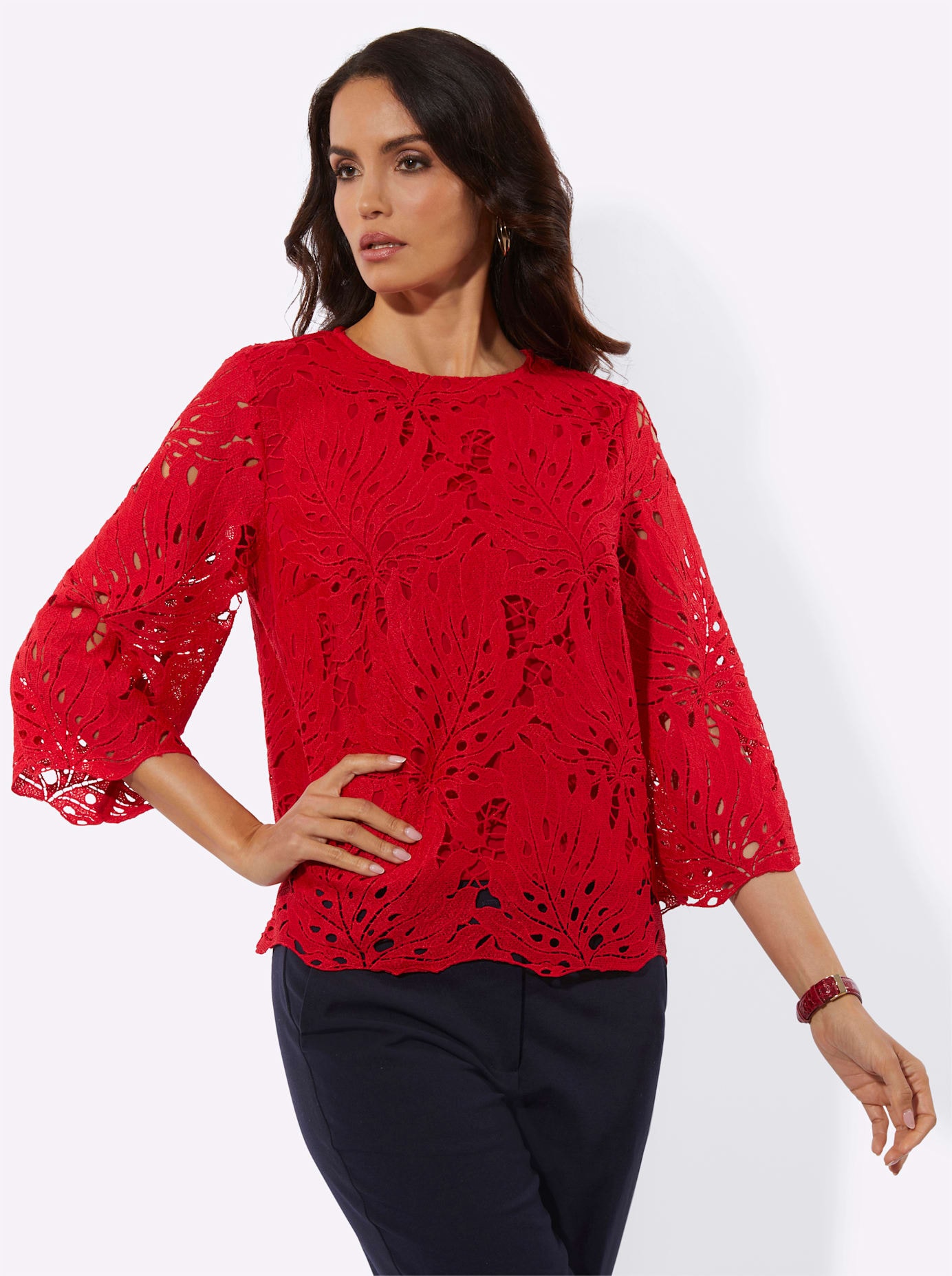 creation L Blouse en dentelle
