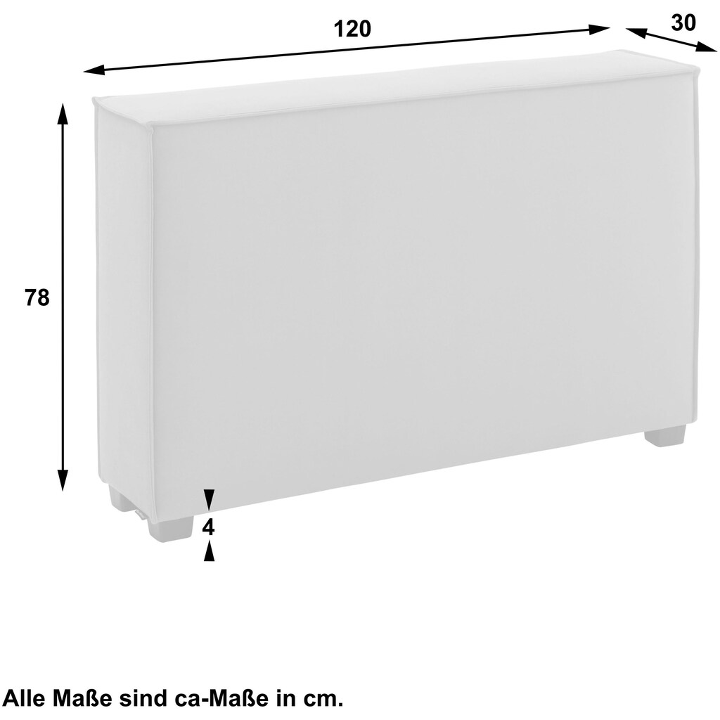 Max Winzer® Sofaelement »MOVE«, Einzelelement 120/30/78 cm, individuell kombinierbar