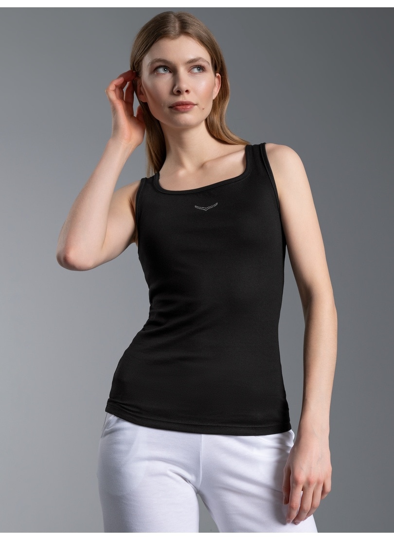Image of Trigema Tanktop "TRIGEMA Trägershirt mit Kristallsteinen" 1 Stk.