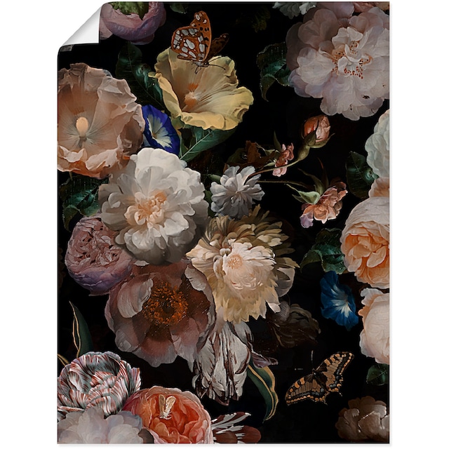 Artland Wandbild »Antike Holländische Blumen«, Blumenbilder, (1 St.), als  Alubild, Leinwandbild, Wandaufkleber oder Poster in versch. Grössen jetzt  kaufen