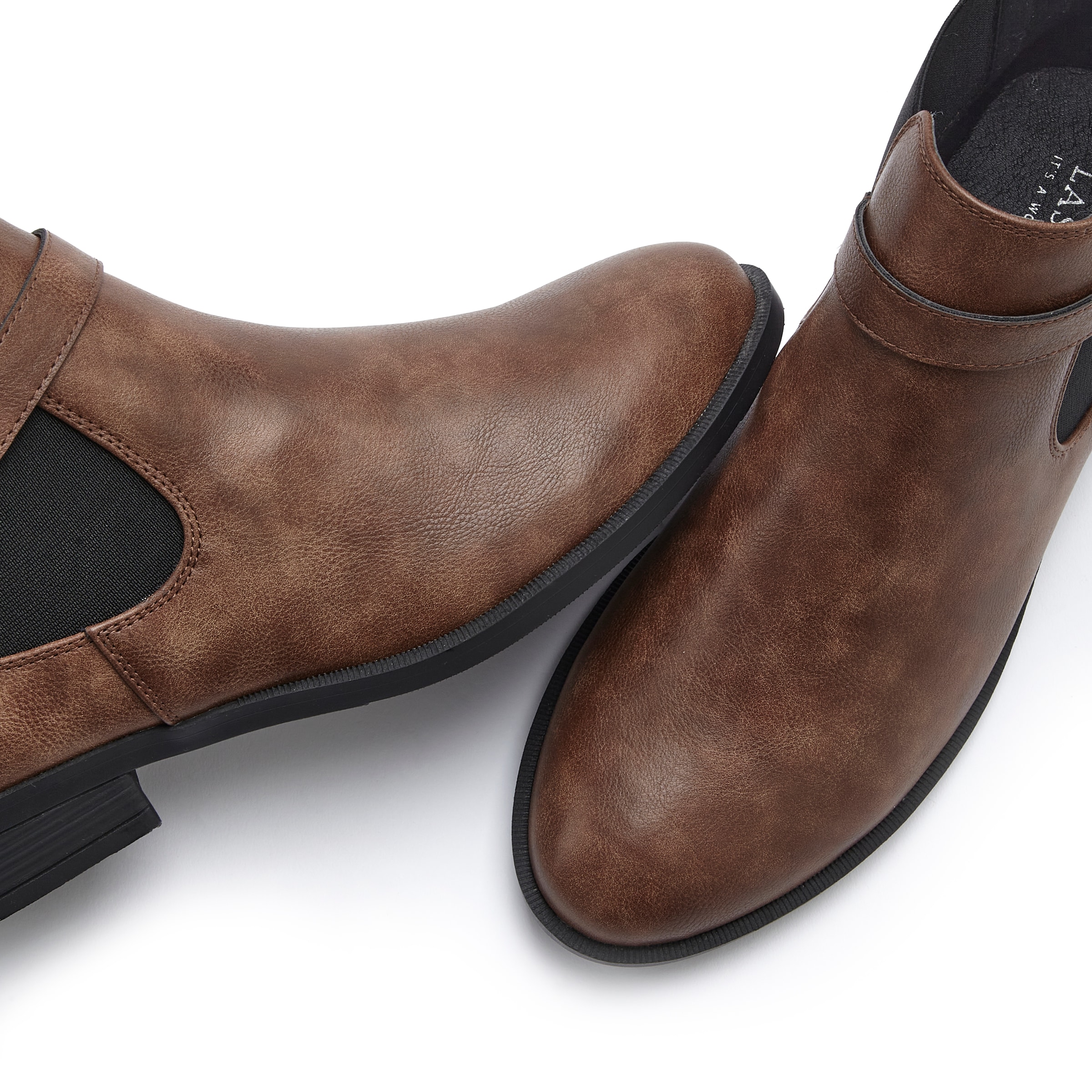 LASCANA Chelseaboots, mit Stretch-Einsatz, Stiefelette, Ankle Boots VEGAN