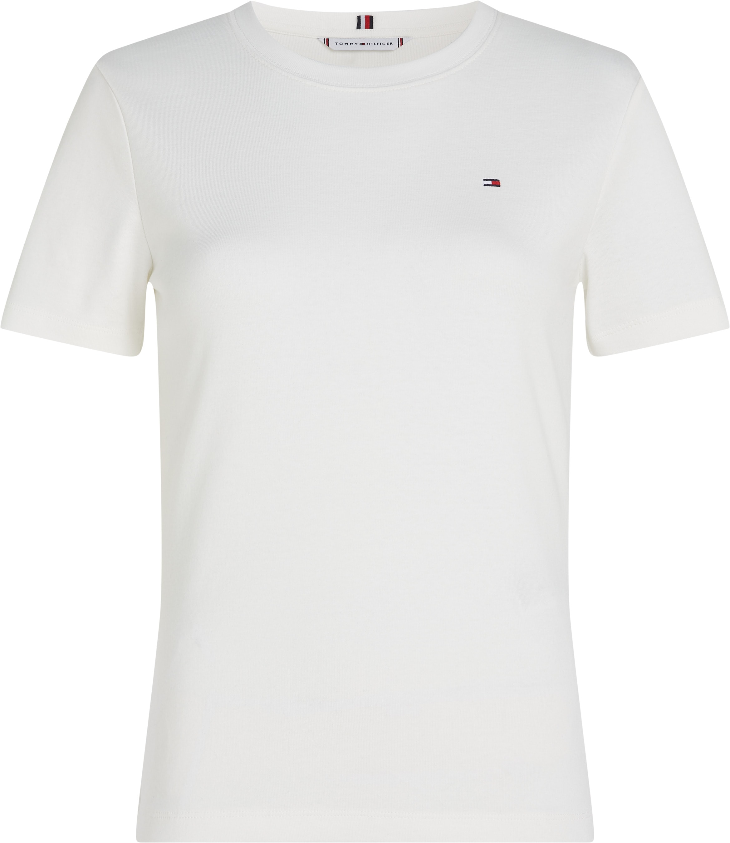 TOMMY HILFIGER Curve Rundhalsshirt »CRV SLIM CODY C-NK SS«, in Grossen Grössen, mit Rundhals