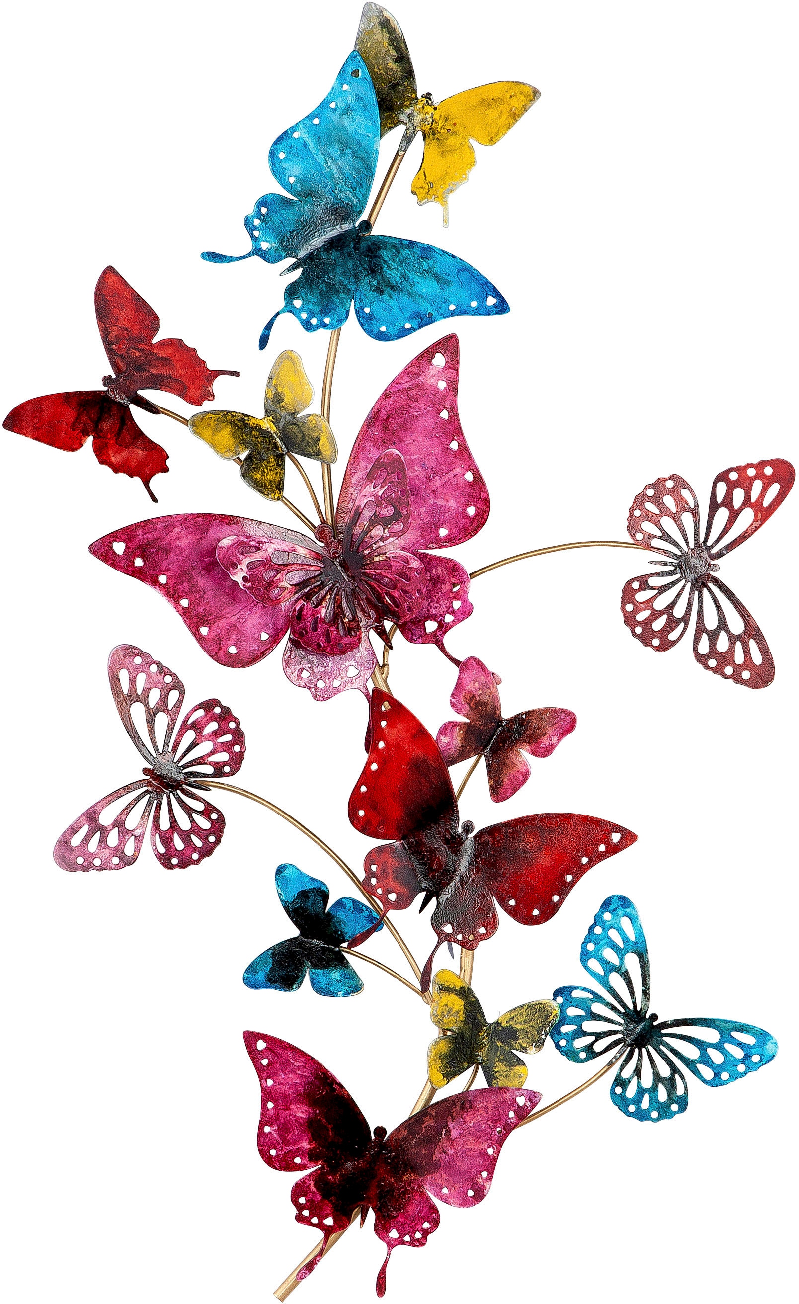 GILDE Wanddekoobjekt »Wandrelief Butterflies«