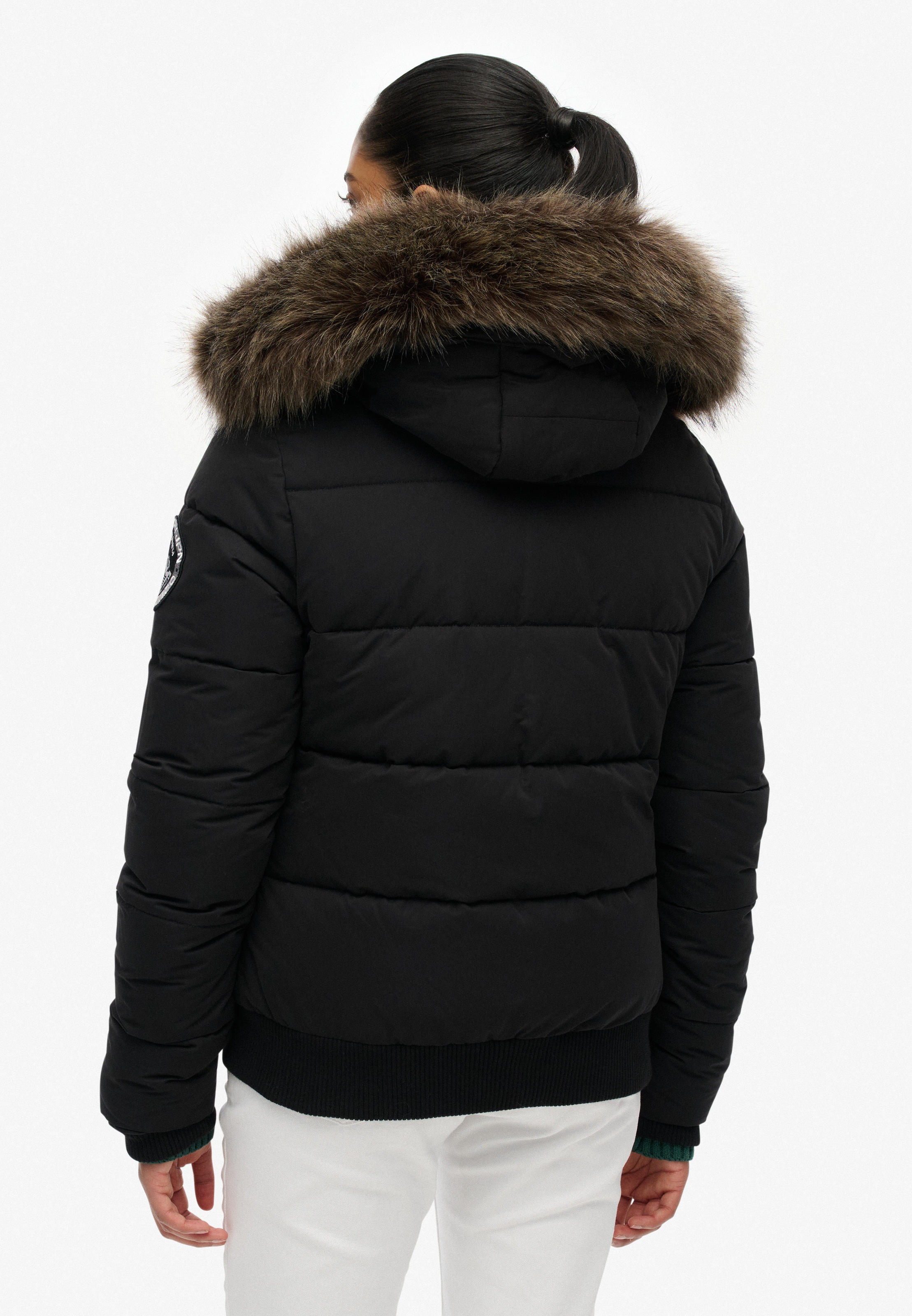 Superdry Veste matelassée »EVEREST ELLA BOMBER« avec capuche Kunstfaser, regular fit