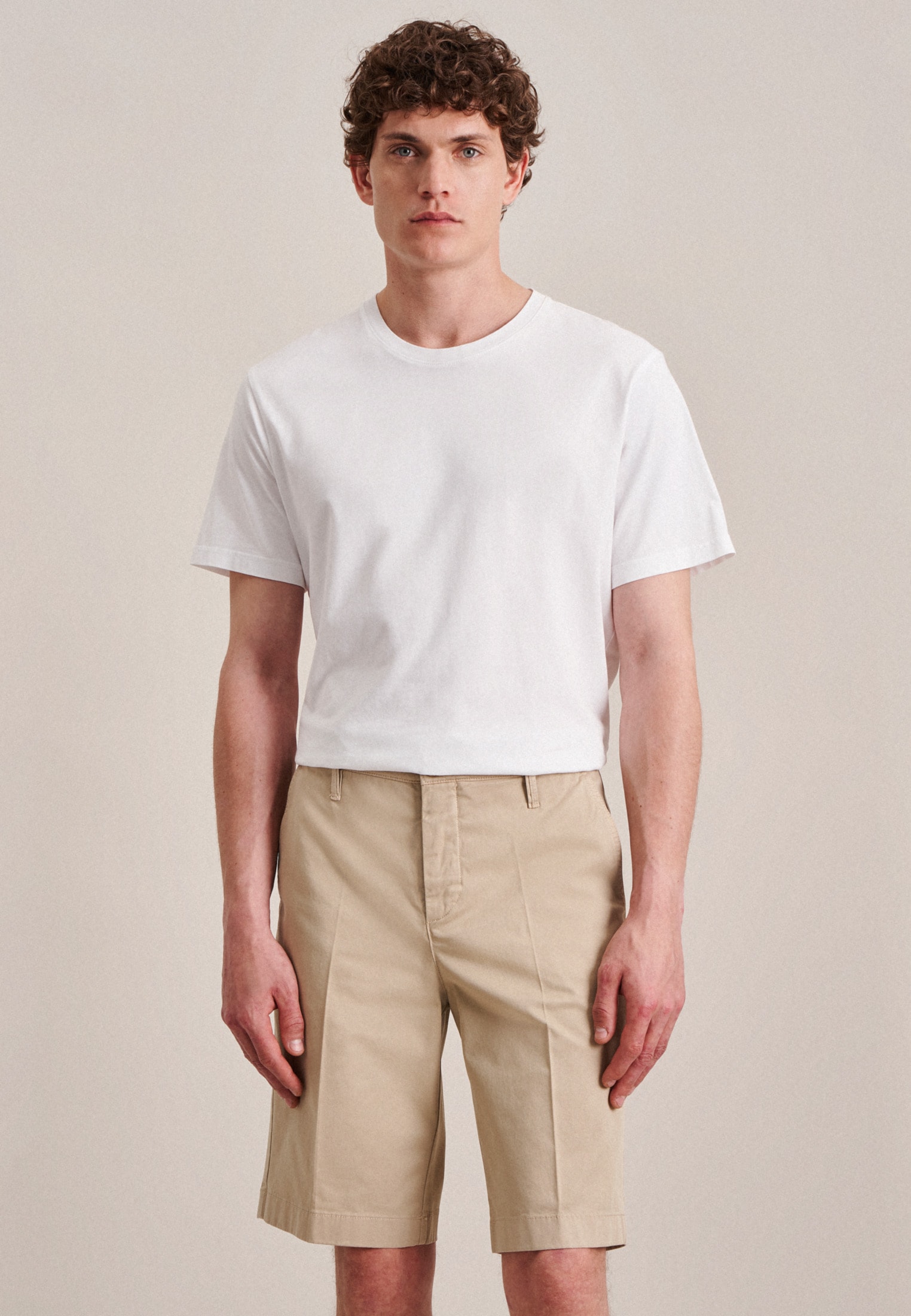 seidensticker Short en chino »Schwarze Rose«