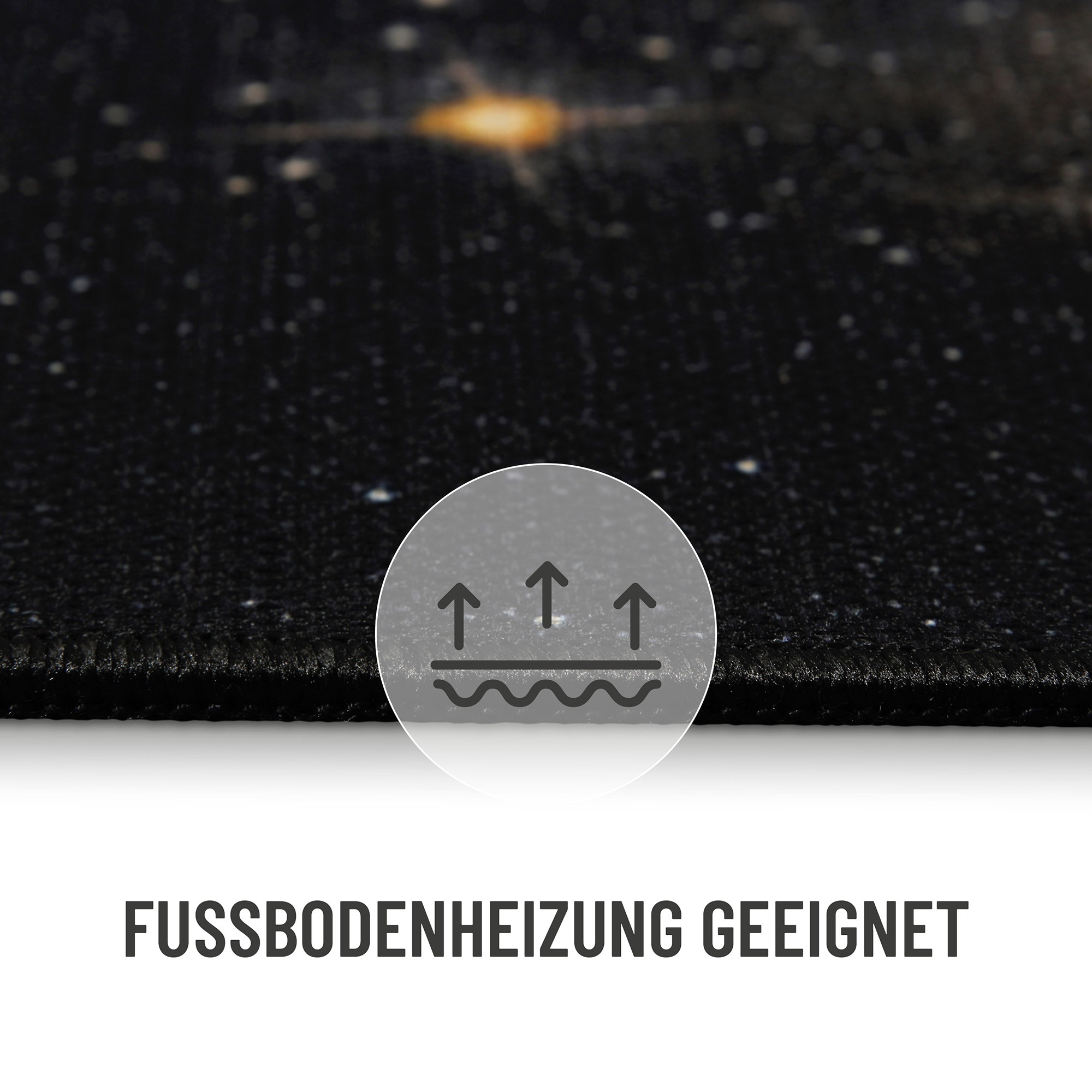 Wecon home Teppich »Galactic Glow« rechteckig 5 mm Höhe Gamer Teppich, gewebt, Sci-Fi, robust, Gaming Room, rutschfest