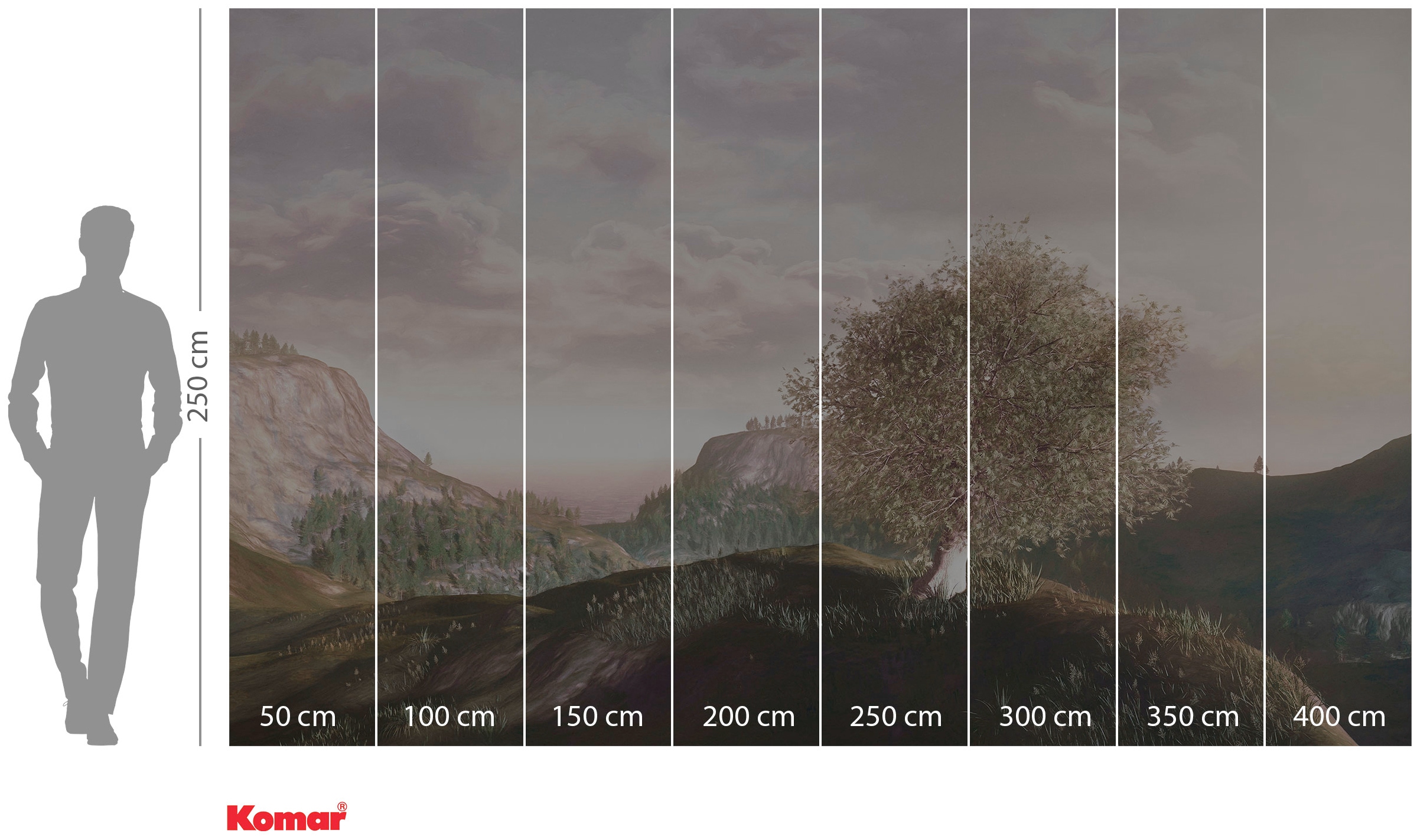 Komar Vliestapete »Digitaldruck Vlies - Lieu Magique - Grösse 400 x 250 cm«, bedruckt, Wohnzimmer, Schlafzimmer
