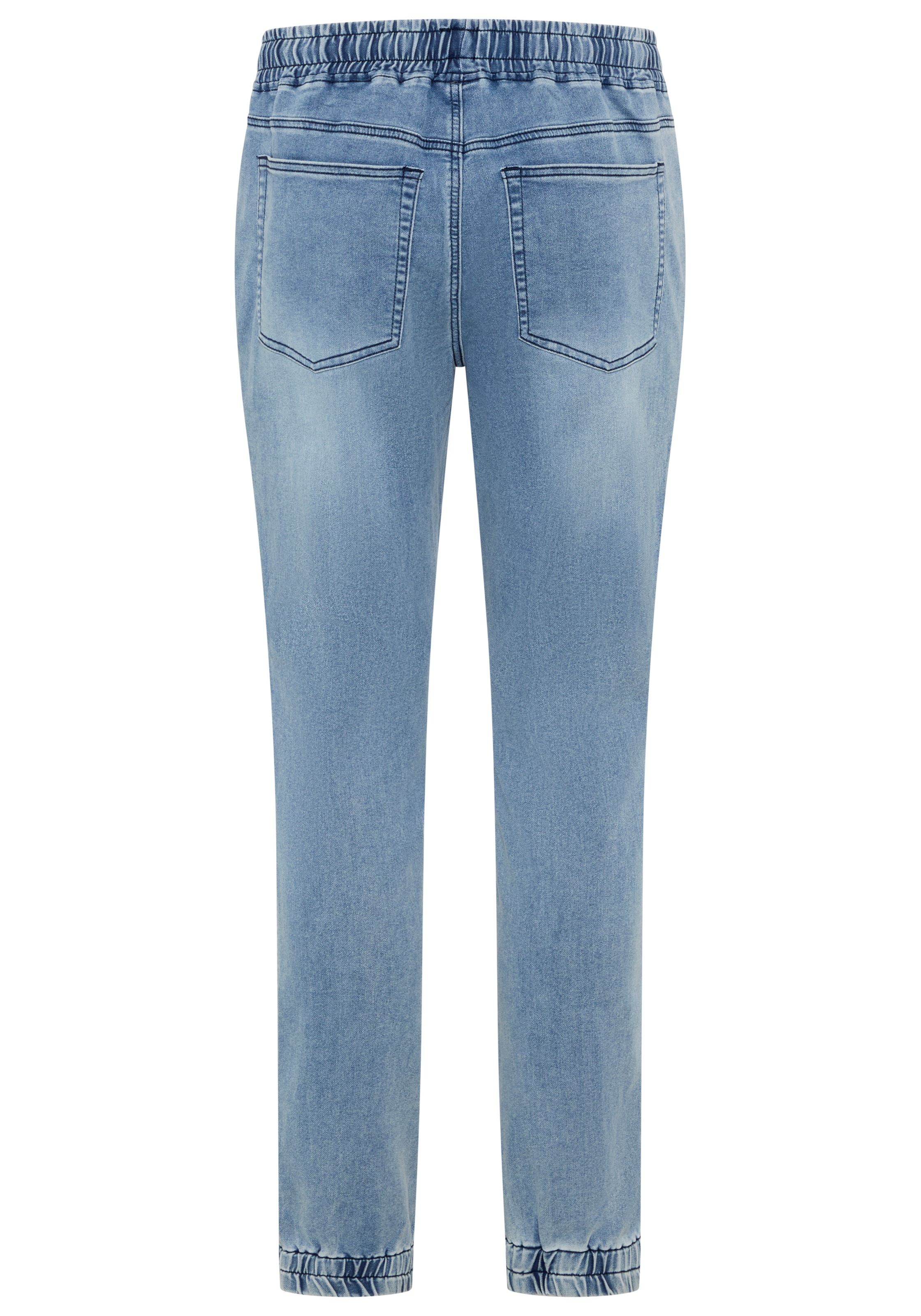 DELMAO Jogg pants jambe droite, avec ceinture et bas de jambe élastiqués