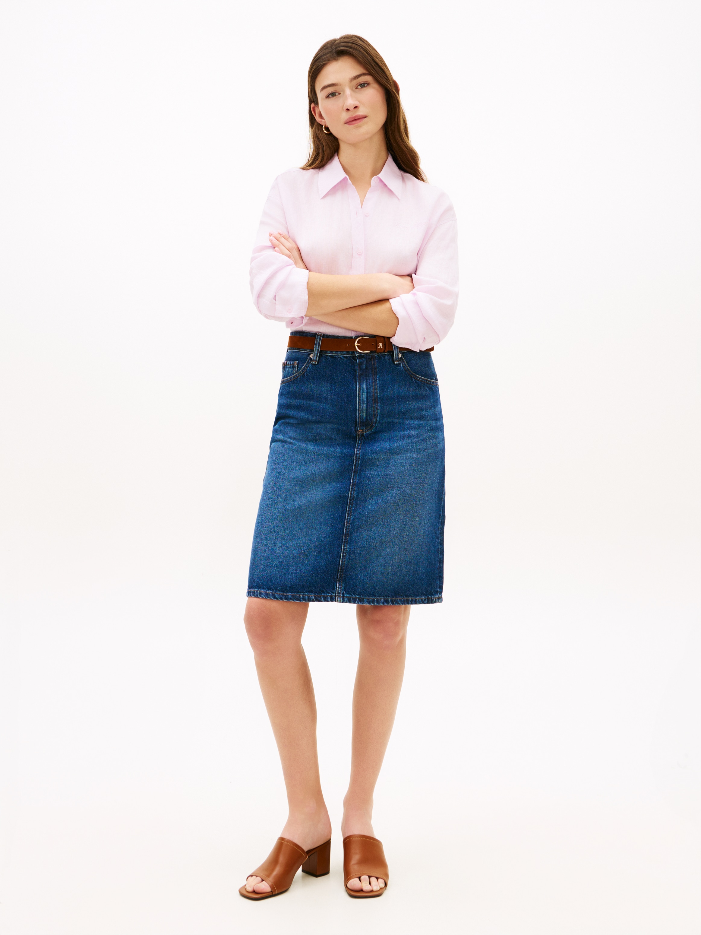 Tommy Hilfiger Jeansrock »DNM NEW DOREEN KNEE SKIRT RW« mit 5-Pocket-Design