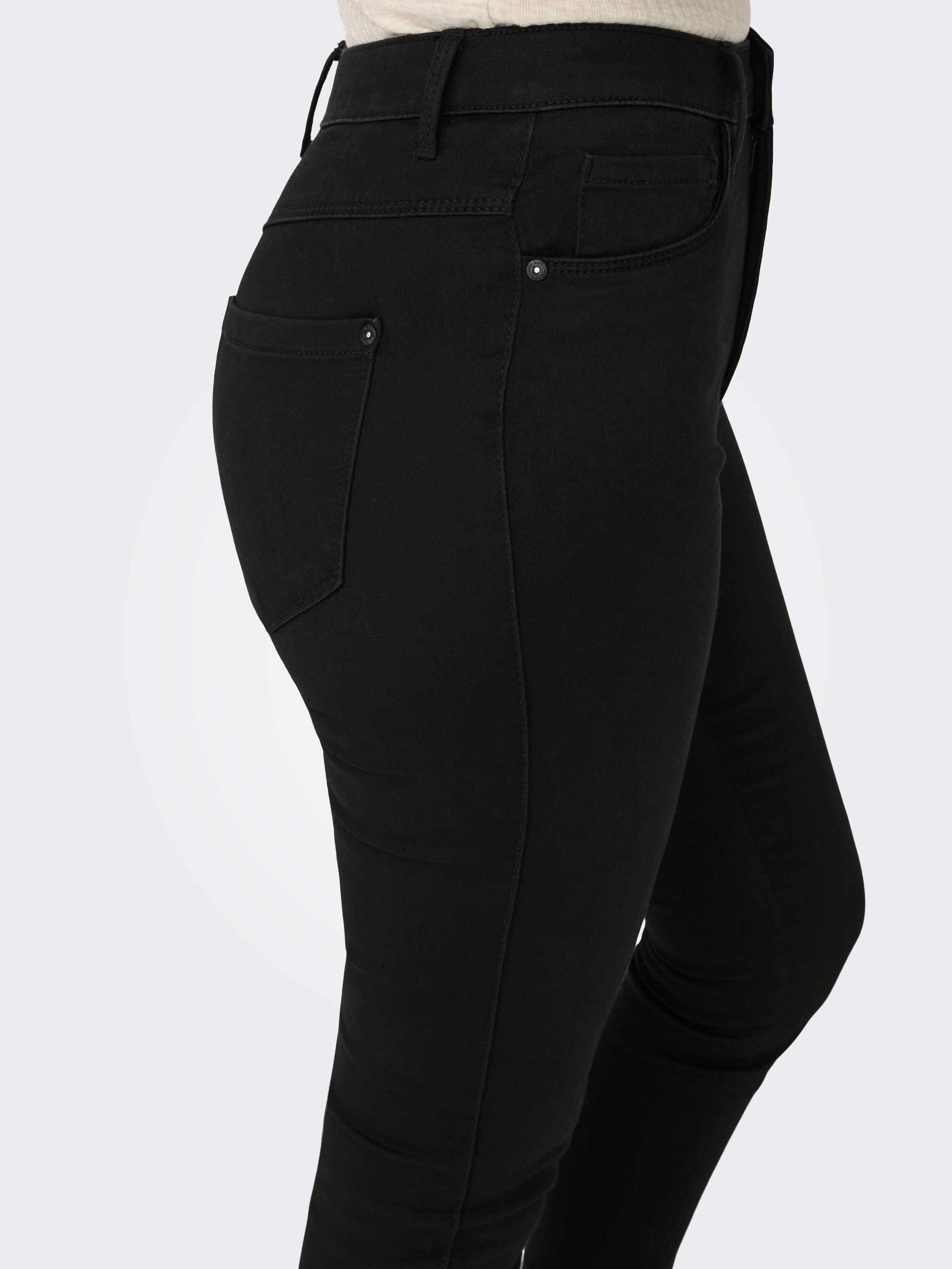 ONLY Jeans taille haute »ONLROYA – Skinny-Jeans mit hohem Bund und Stretchkomfort« unifarben, modisch, skinny fit, Baumwollmischung