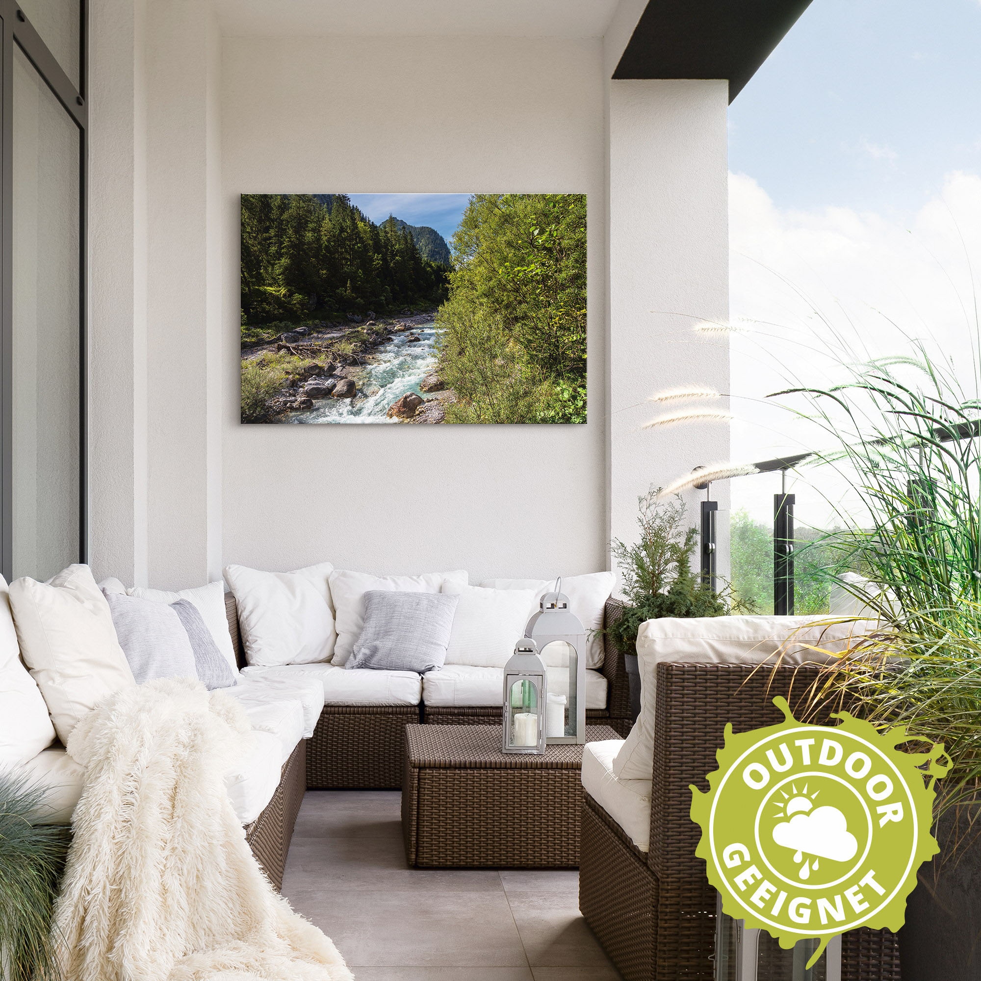 Artland Alu-Dibond-Druck »Wimbachtal Ramsau Berchtesgadener Land« Berge & Alpenbilder 1 Stk. tlg. für Innen- und Aussenbereich geeignet, Outdoorbild