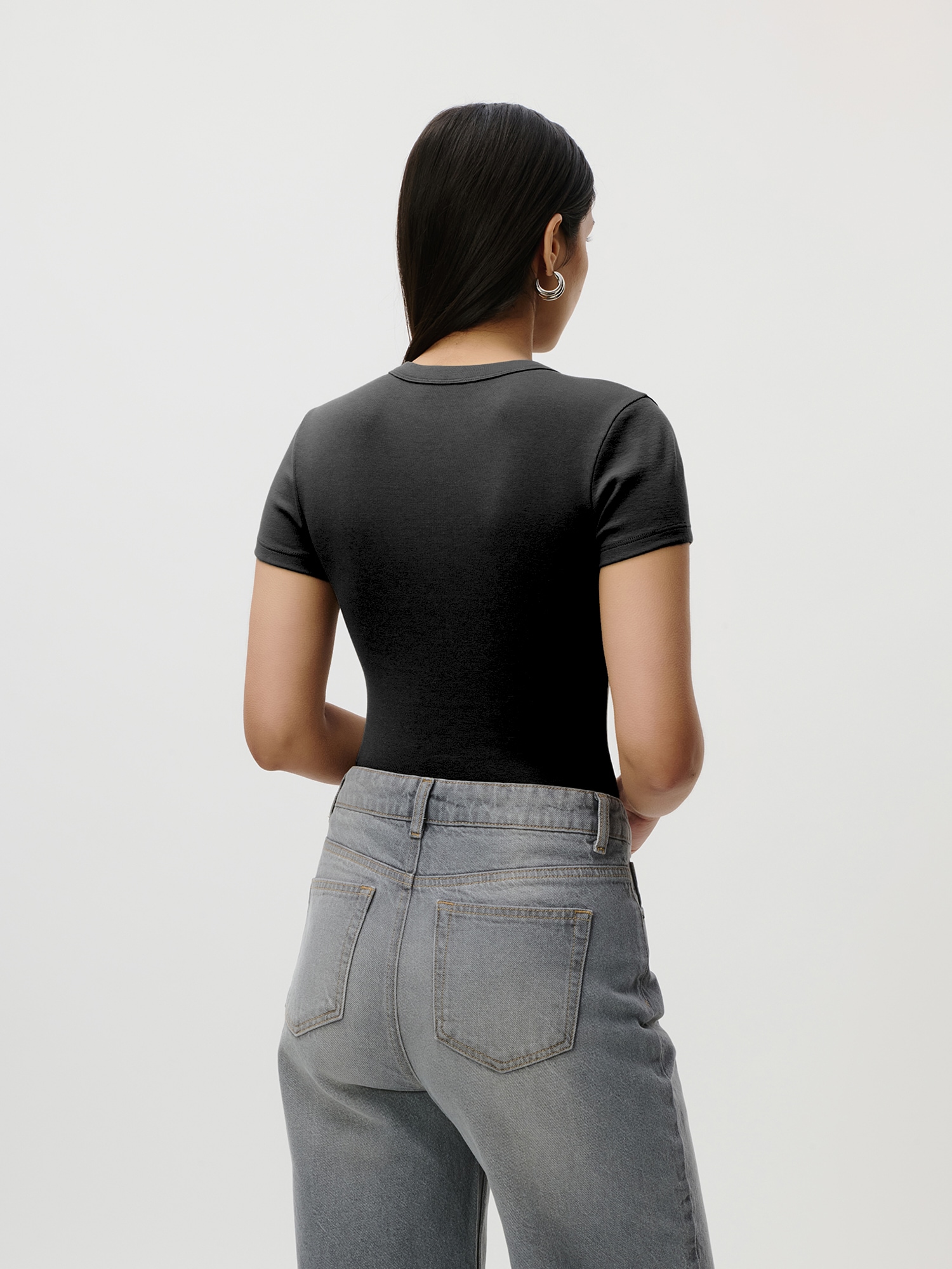 LeGer T-shirt »Ria, LeGer by Lena Gercke« schlicht, slim fit